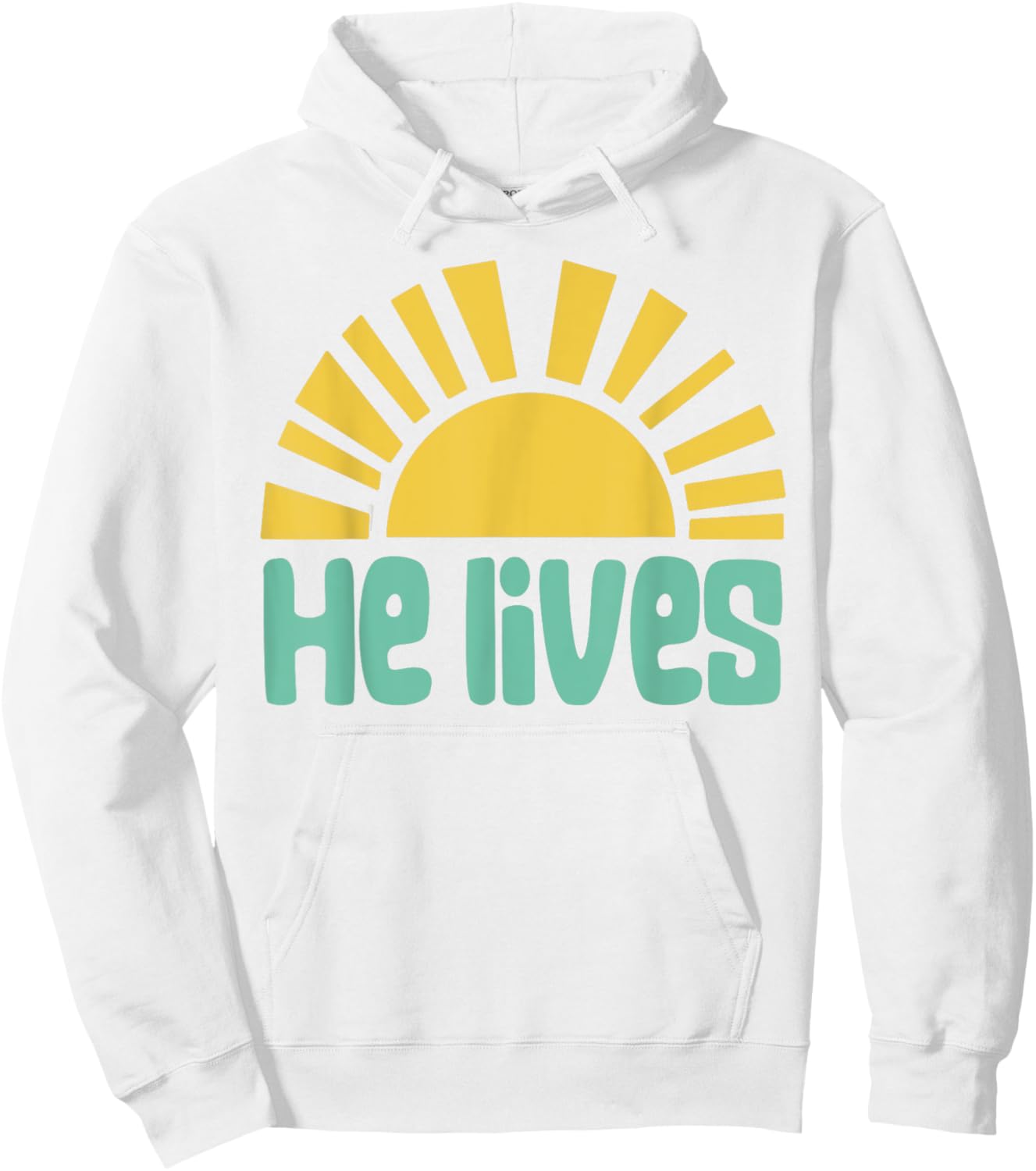 Easter He Lives Christian Family Matching Easter Toddler Hoodie - Hoodie | White