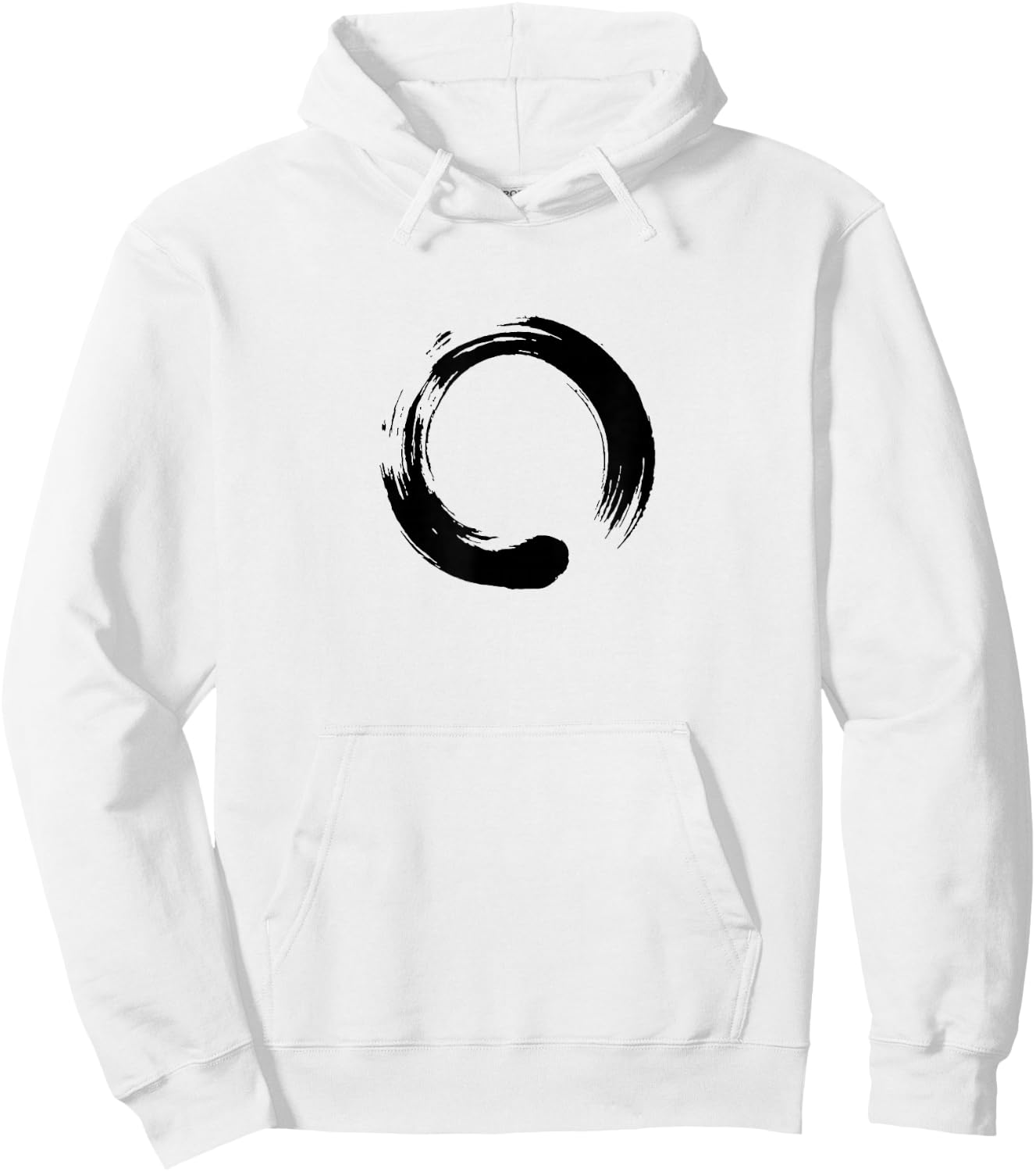 Enso, Zen, circle, symbol, Buddhism, Buddha, meditation Yoga Hoodie - Hoodie | White