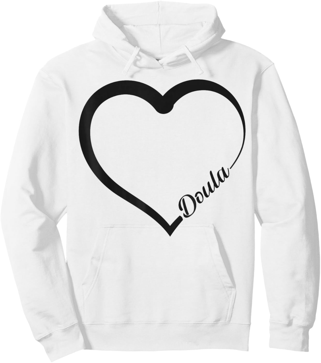 Doula Birth Worker Heart Doula Hoodie - Hoodie | White