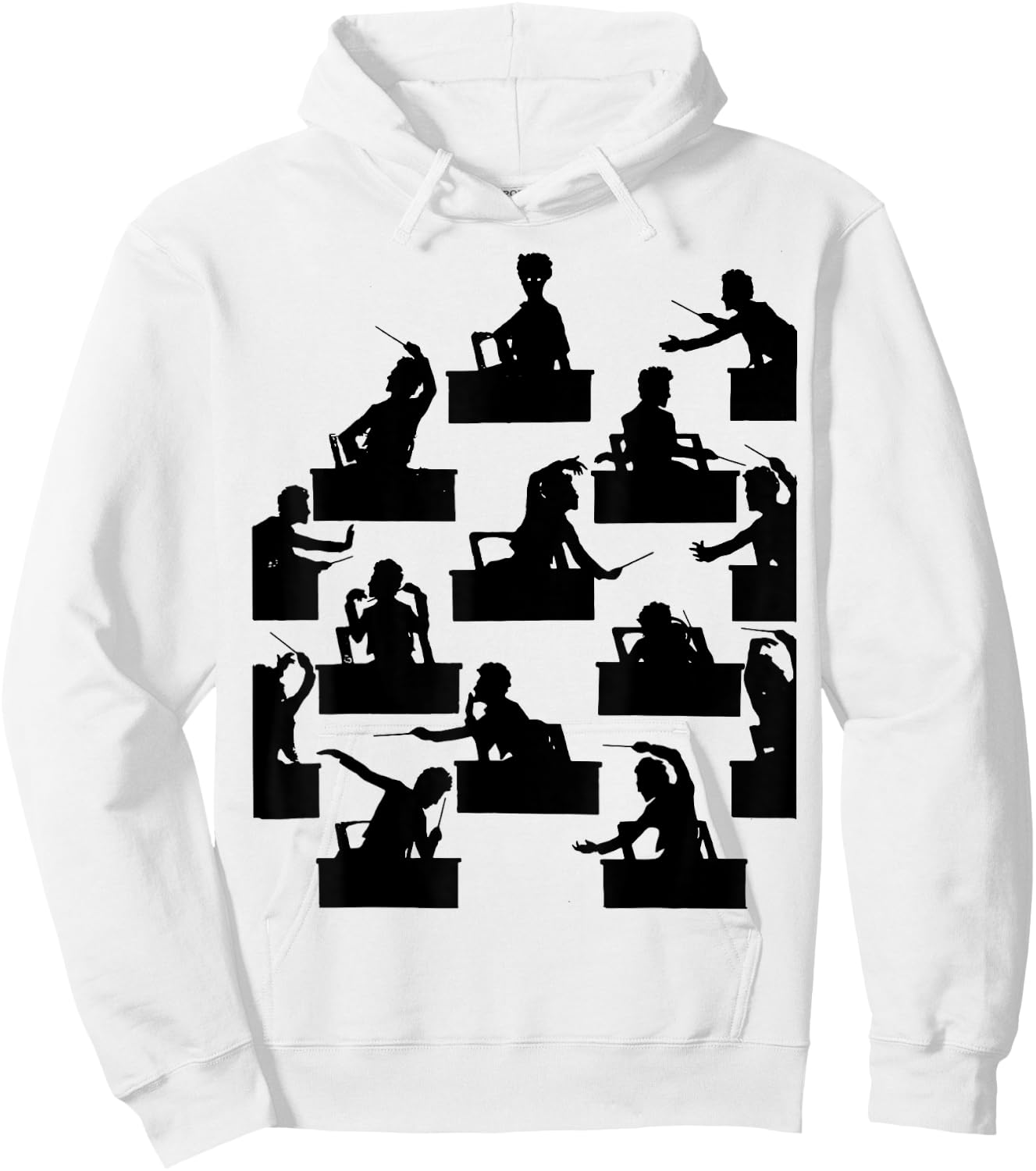 Gustav Mahler conducts at the Vienna State Opera conductor Hoodie - Hoodie | White
