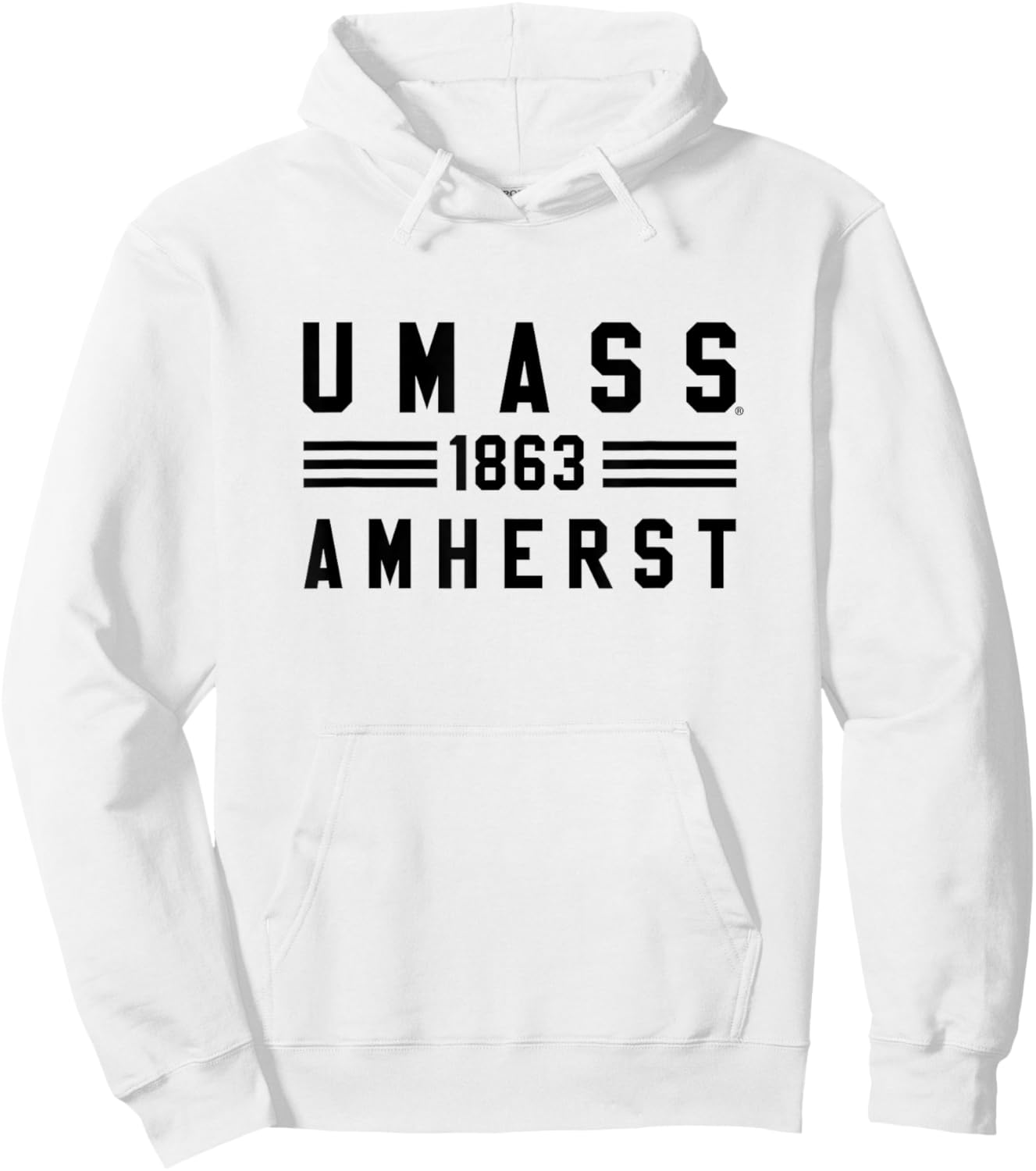 UMass Minutemen | Officially Licensed NCAA Merch | CQ4FN12 Hoodie - Hoodie | White