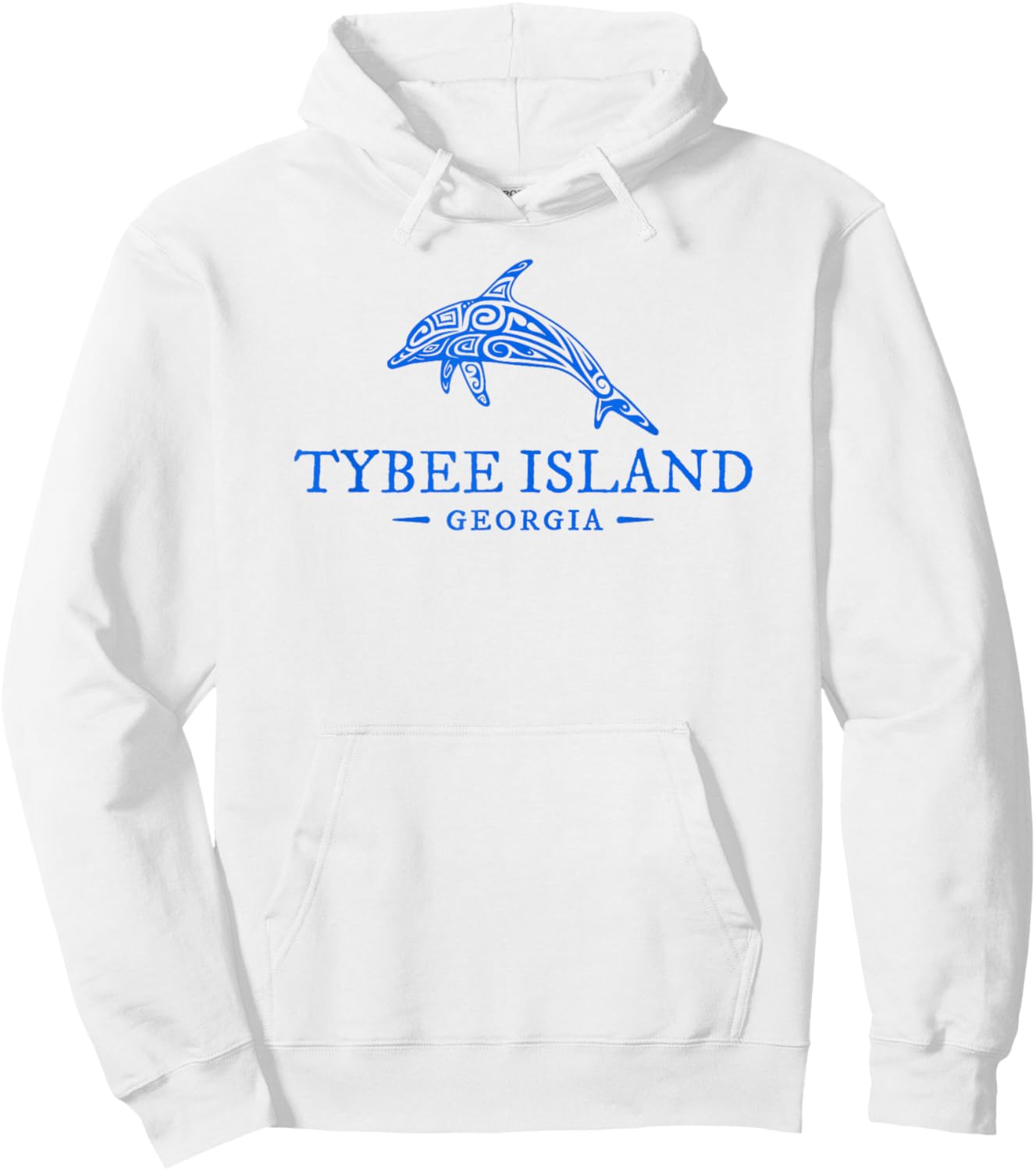 Tybee Island Georgia Dolphin Kids Beach Souvenir Hoodie - Hoodie | White