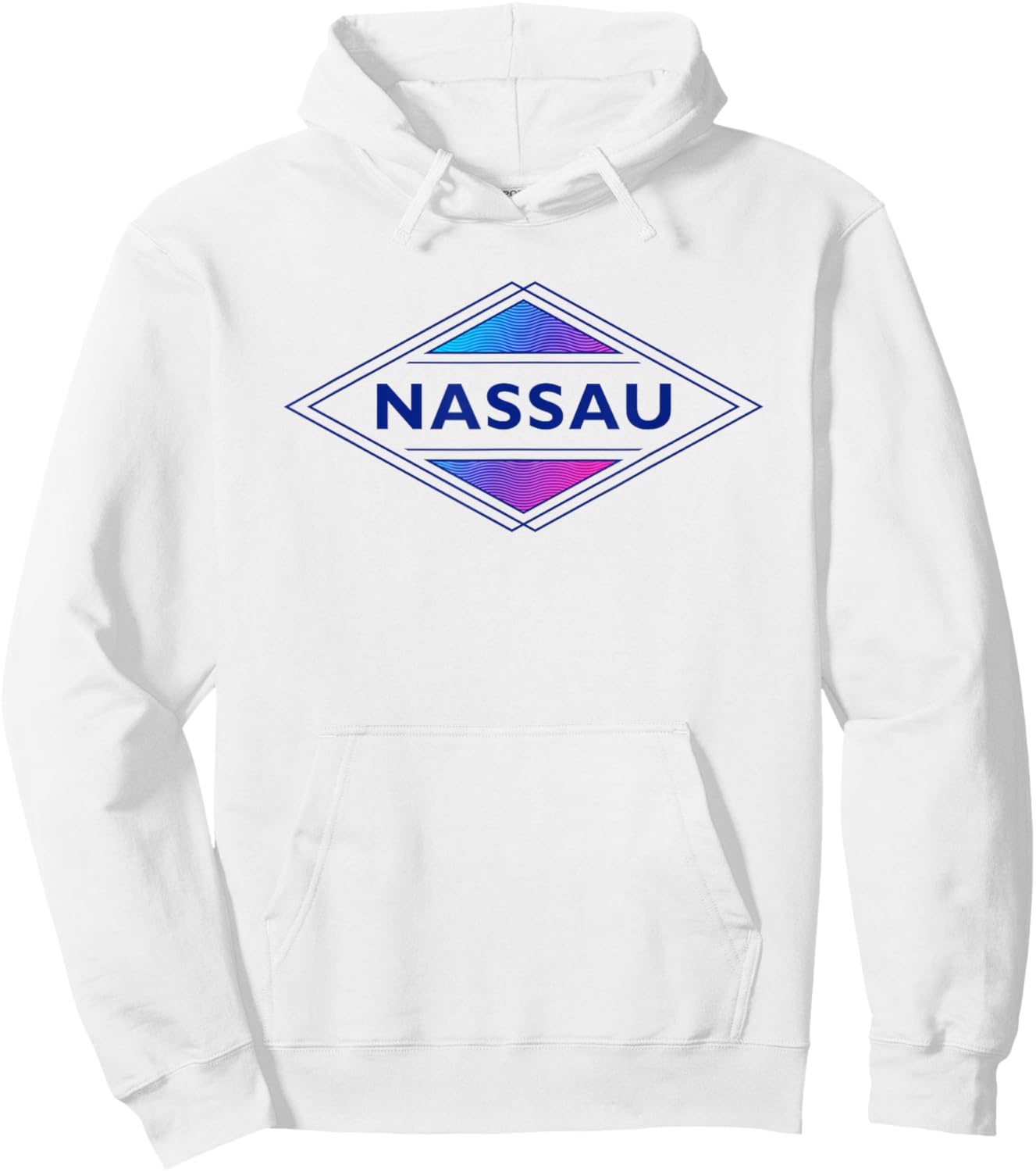 Nassau Bahamas Colorful Retro Men Cruise Souvenir Hoodie - Hoodie | White