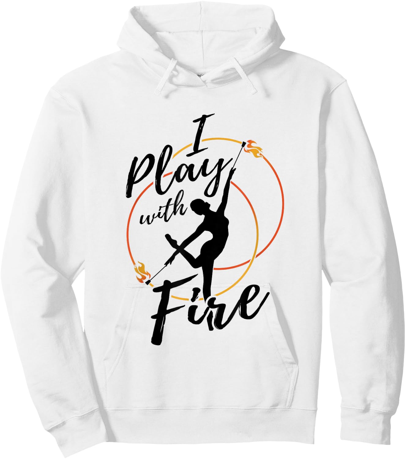 Flow Arts Performer Fire Dancer I Play With Fire Hoodie - Hoodie | White