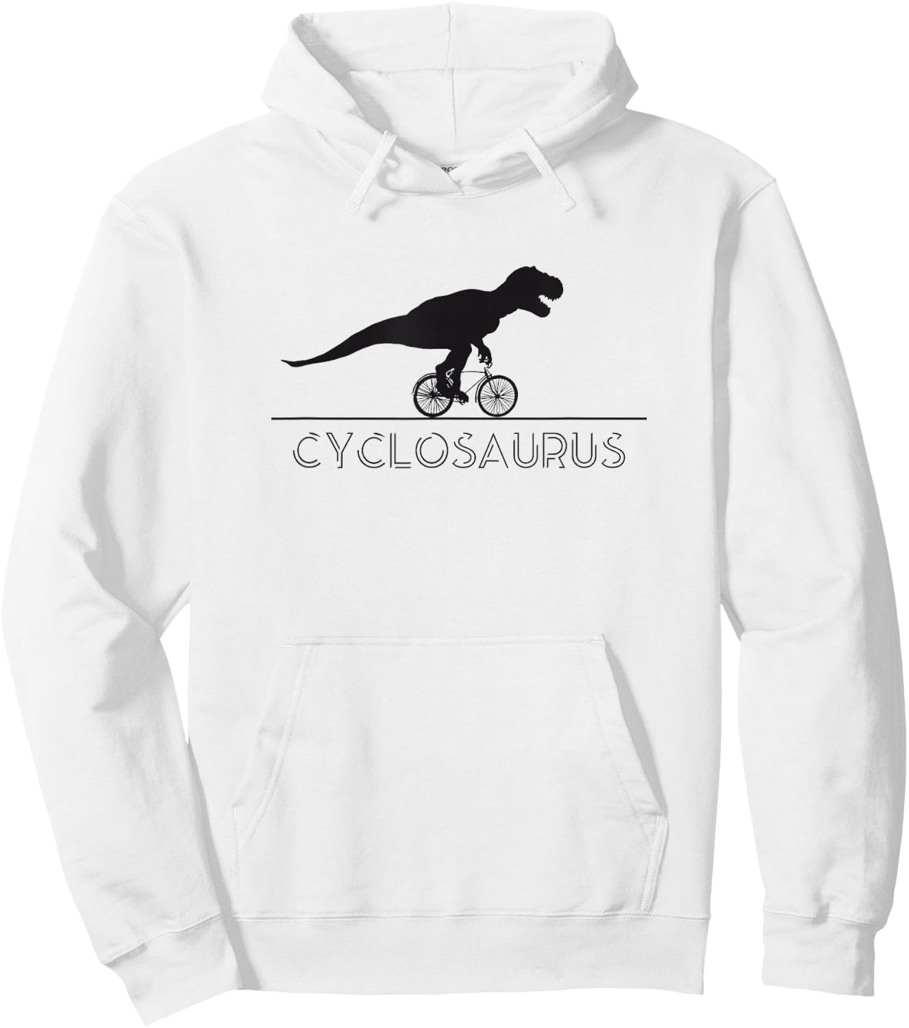I feel the Animal in me Dinosaur Cyclist Bicycle Racing Bike Hoodie - Hoodie | White