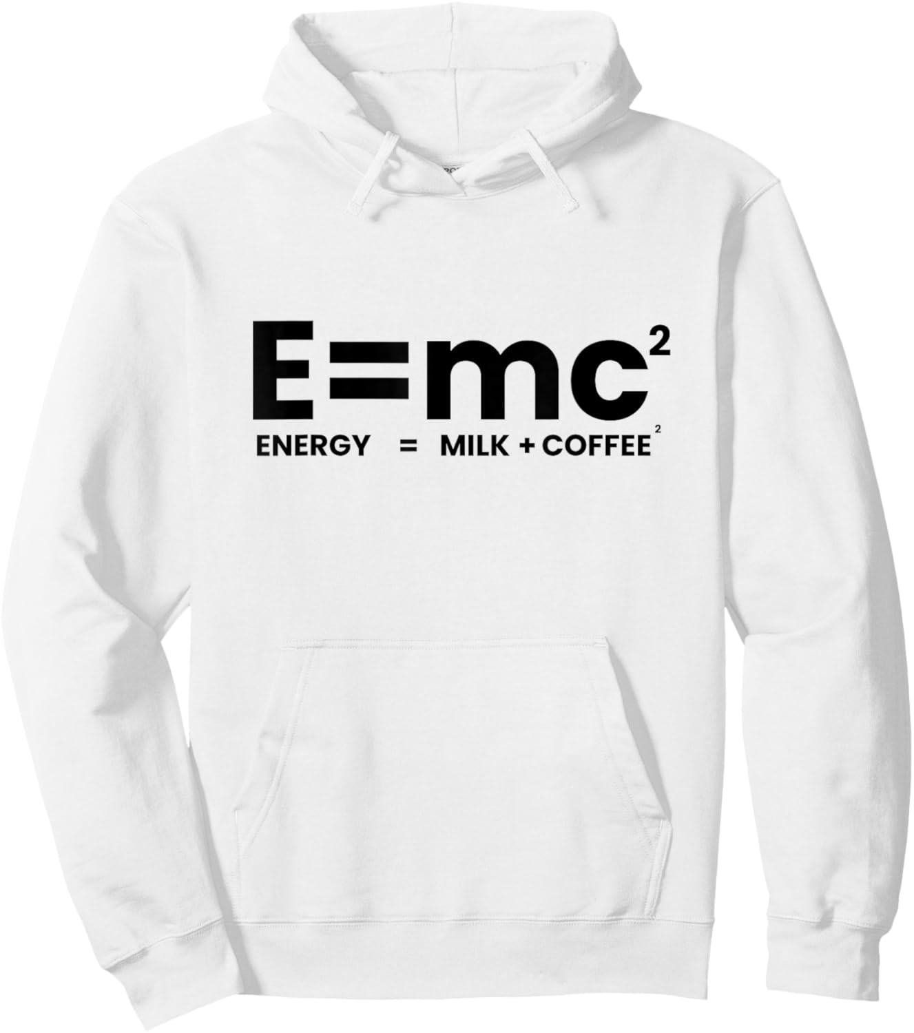 Café Amusant E=mc2 Hoodie - Hoodie | White