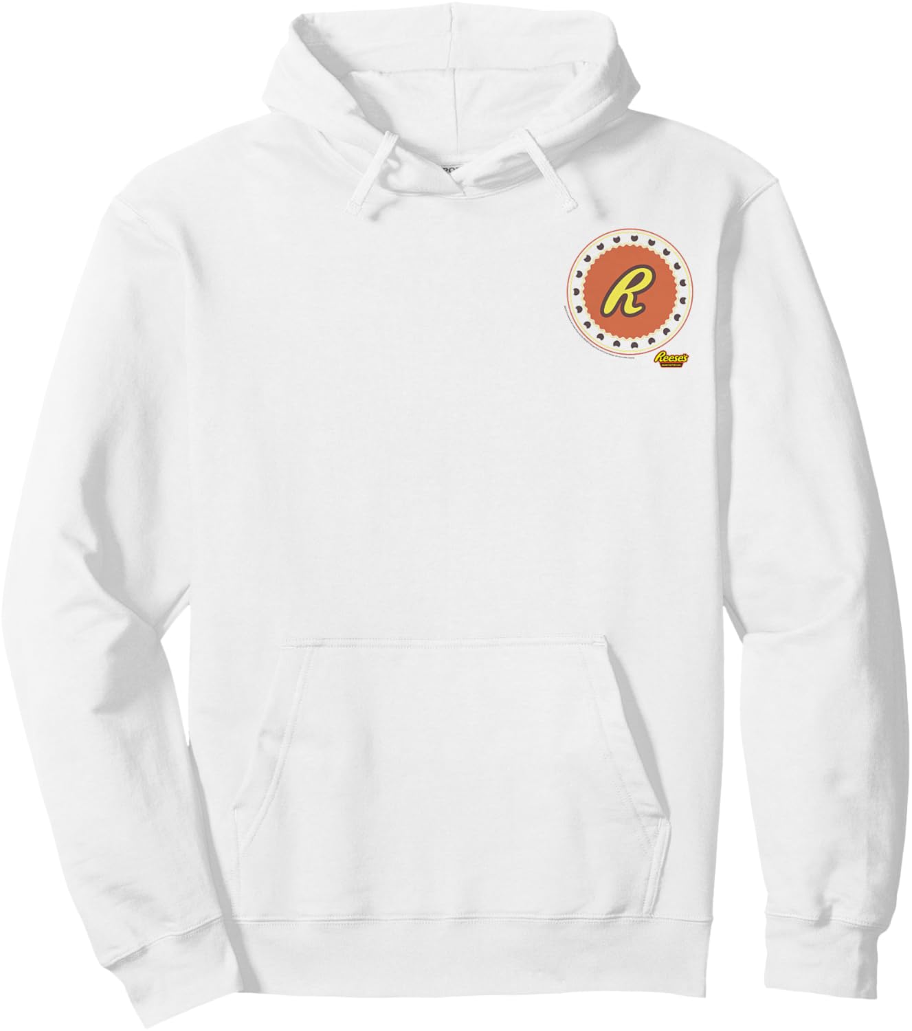 Reese's Peanut Butter Cup Pocket Logo Hoodie - Hoodie | White