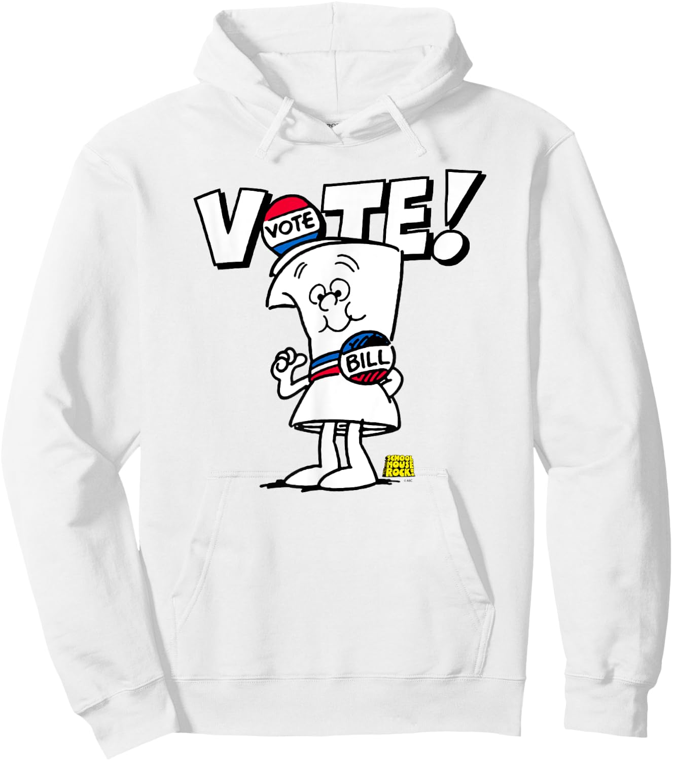 Schoolhouse Rock Vote On A Bill Hoodie - Hoodie | White