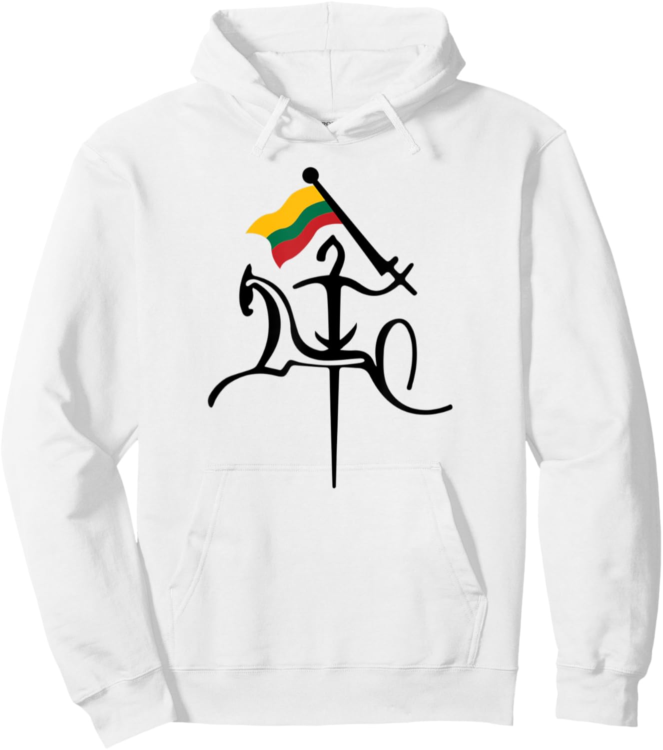 Vytis litauische Flagge – Litauen starke Bekleidung Hoodie - Hoodie | White