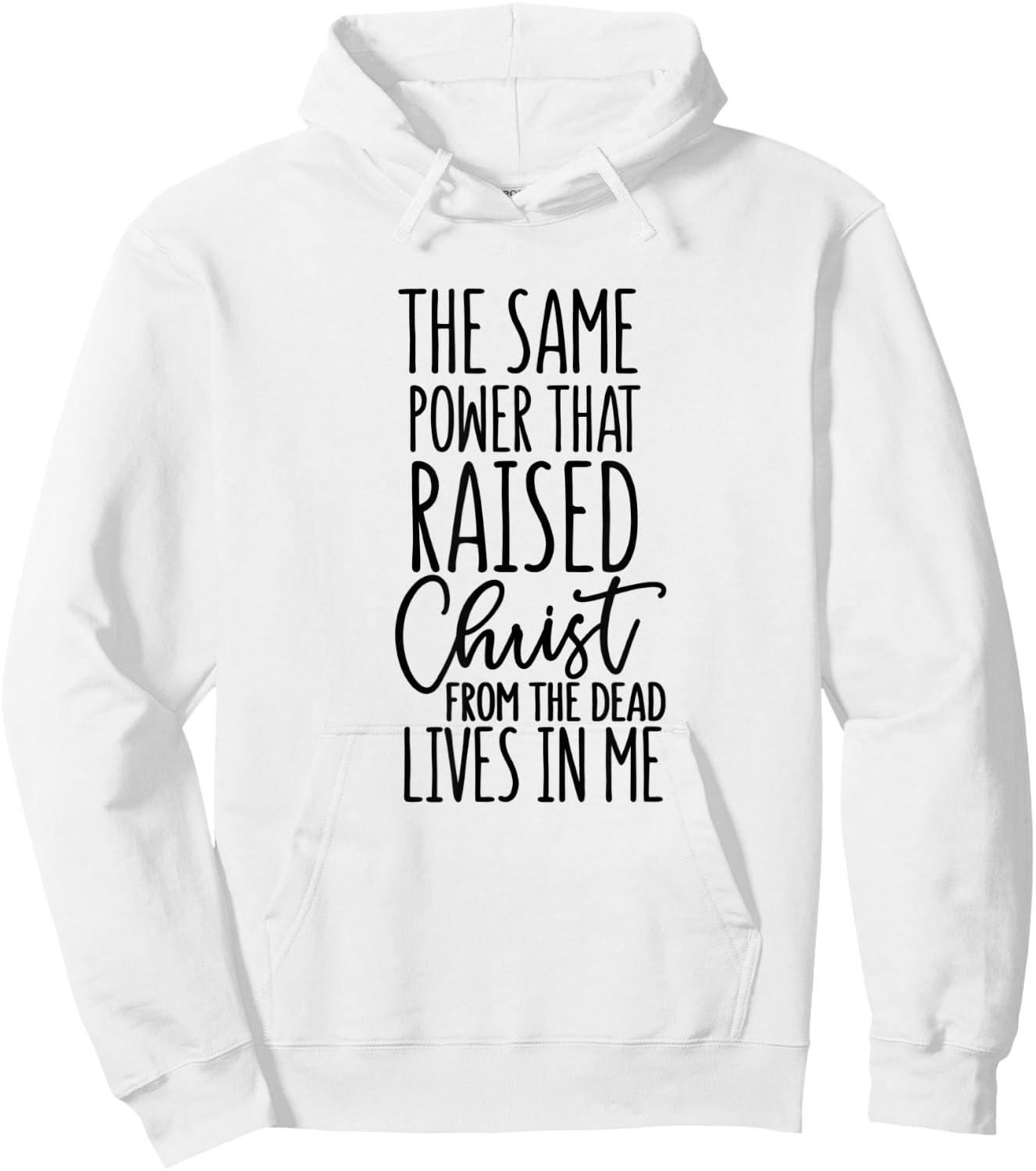 Romans 8:11 - Gift & Men, Christian Hoodie - Hoodie | White