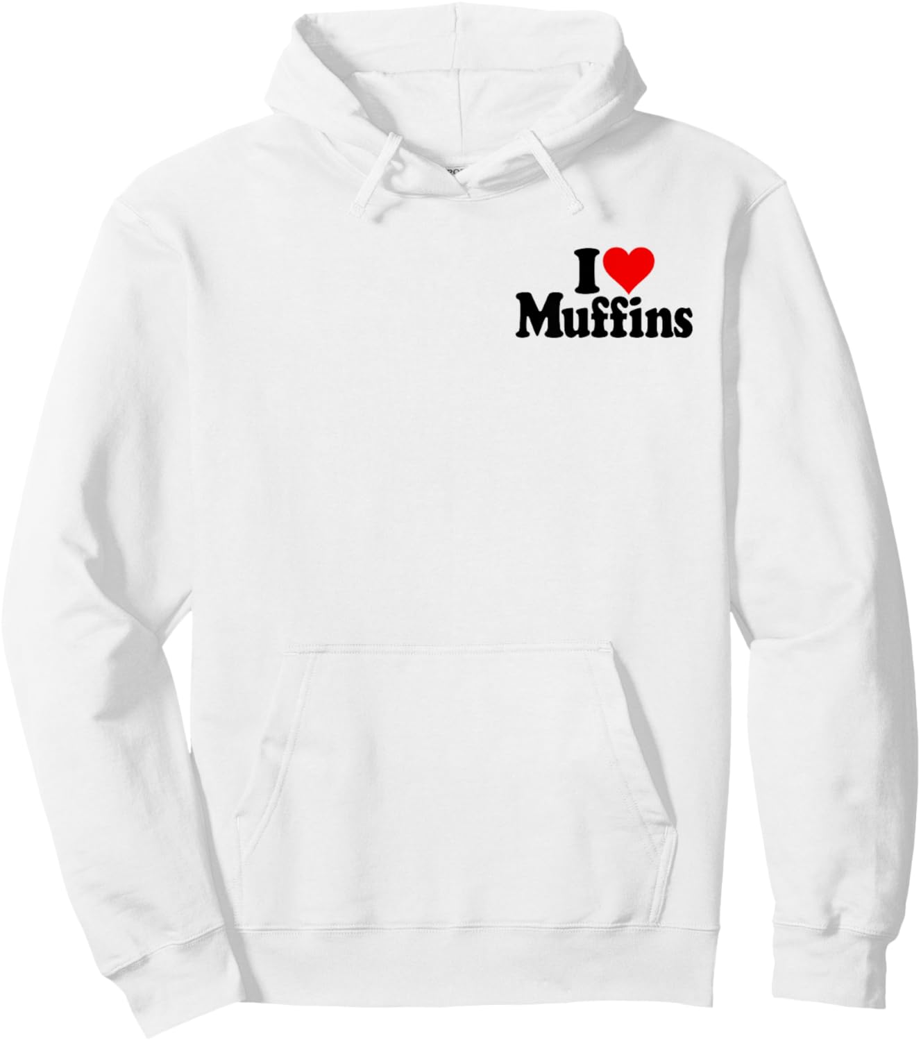 I Love Heart Muffins Hoodie - Hoodie | White