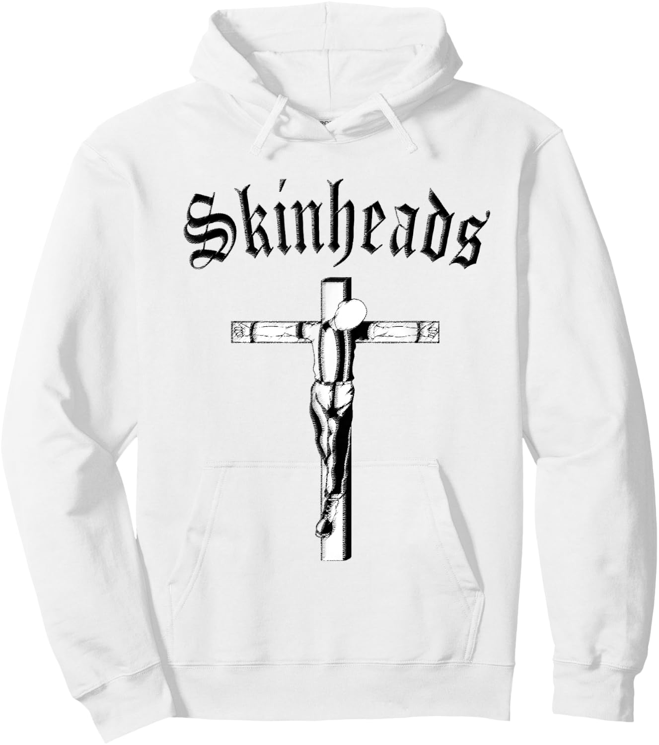 CRUCIFIED SKINHEAD Black Motiv Hoodie - Hoodie | White