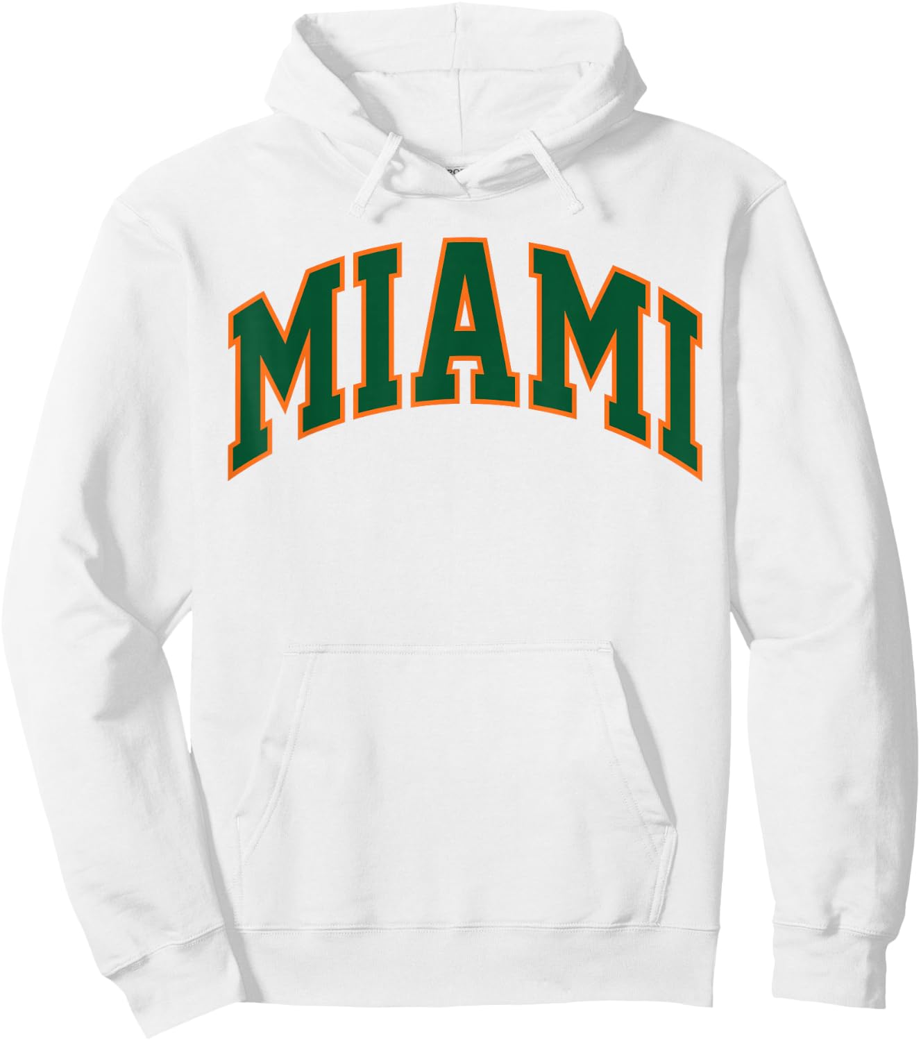 Retro Miami Men Miami Women Vintage Orange Green FL Souvenir Hoodie - Hoodie | White