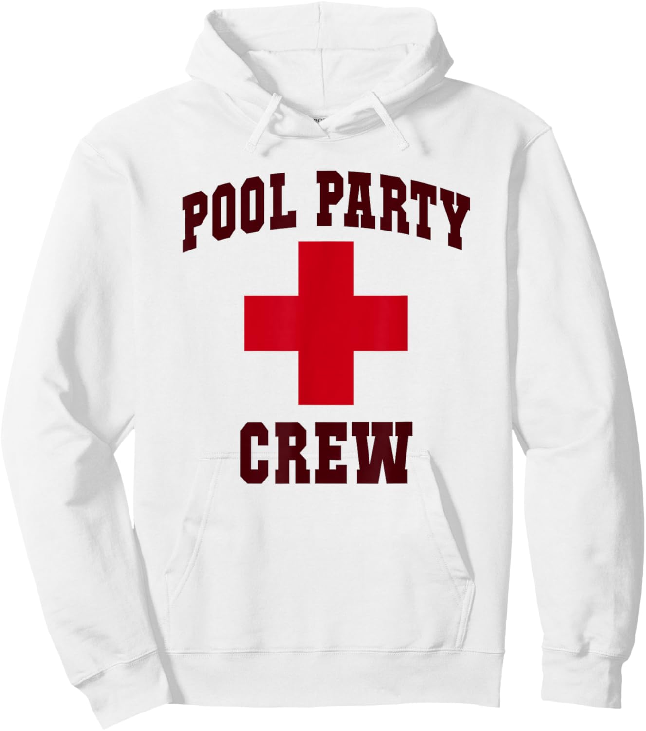 Funny POOL PARTY CREW Girl Camp Lifeguards Swim Trip Hoodie - Hoodie | White