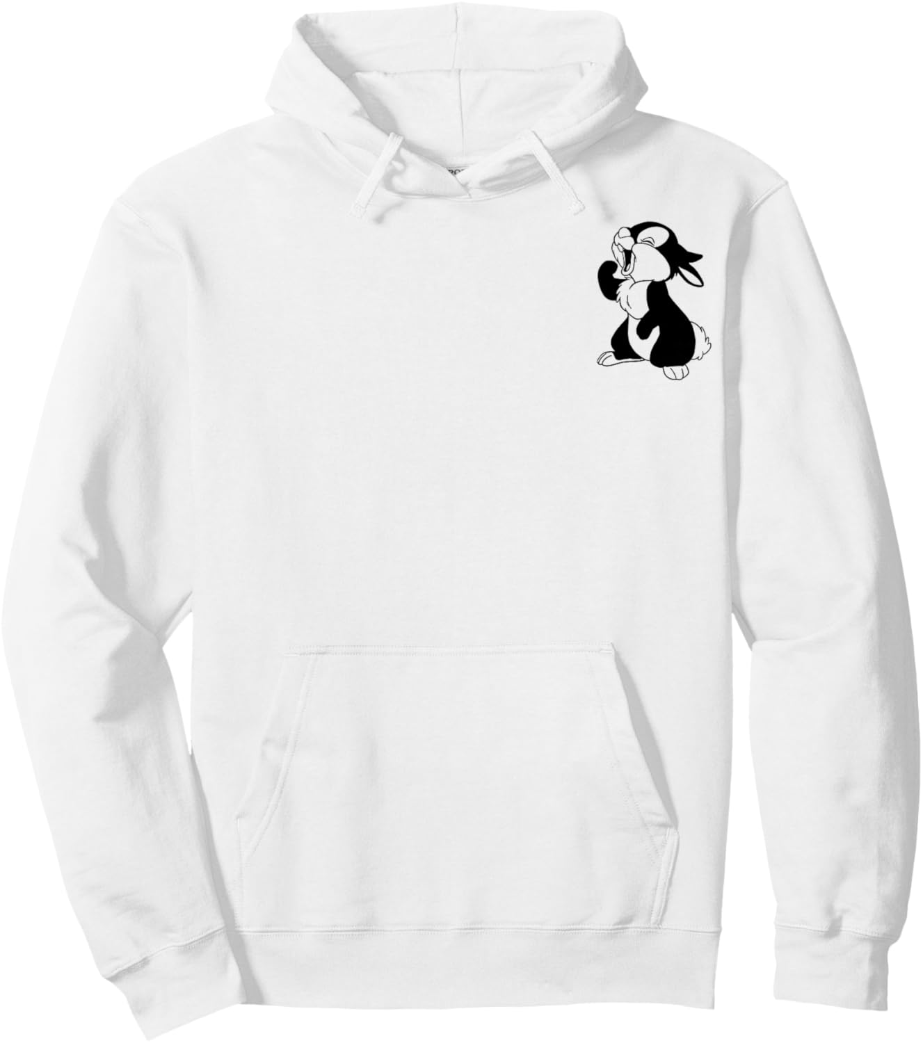 Disney Bambi Thumper Left Chest Vintage Bunny Icon Hoodie - Hoodie | White