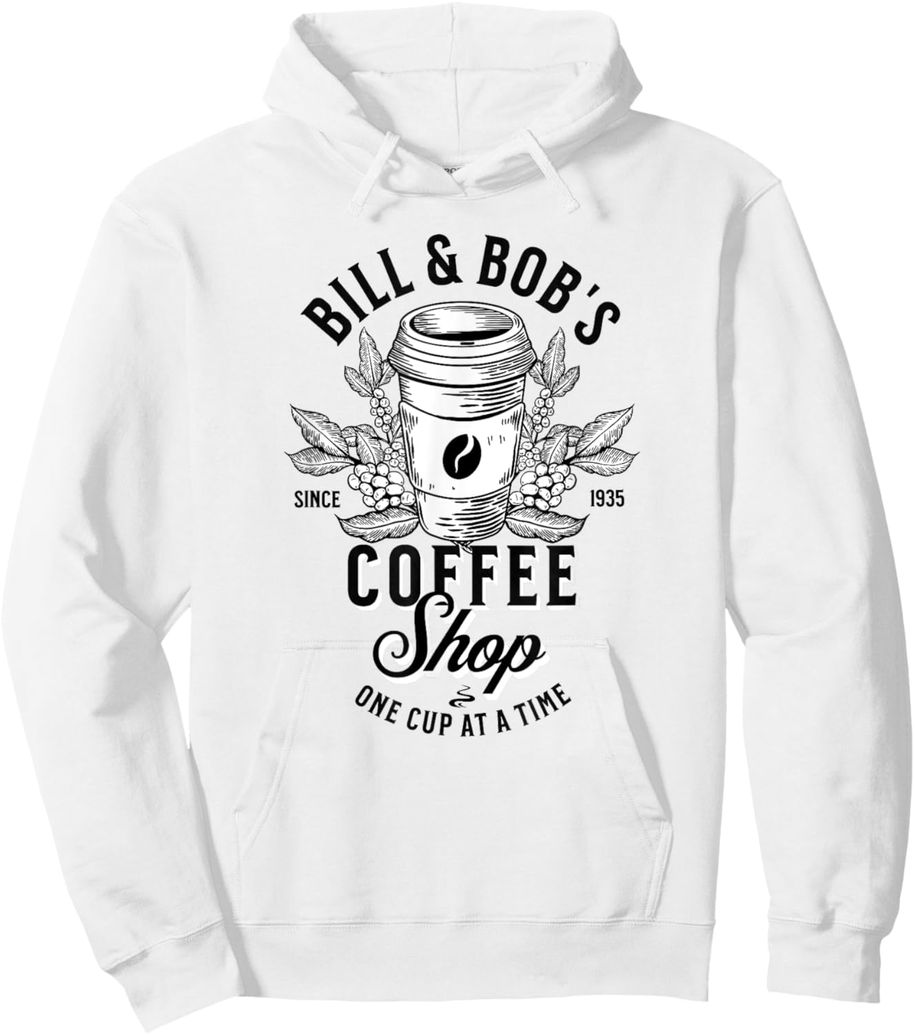 Bill and Bob's Coffee Shop AA Recovery Hoodie - Hoodie | White