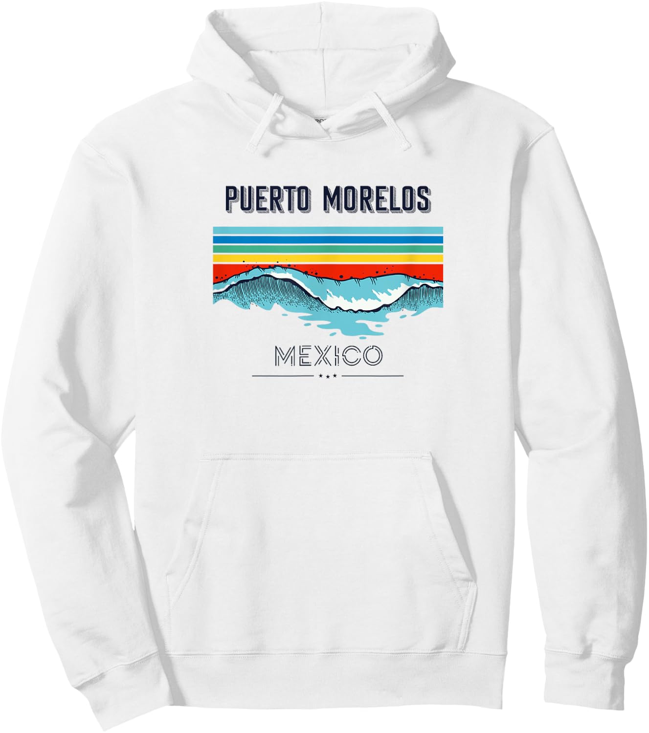 Puerto Morelos Souvenir - Mexico Reminder Hoodie - Hoodie | White