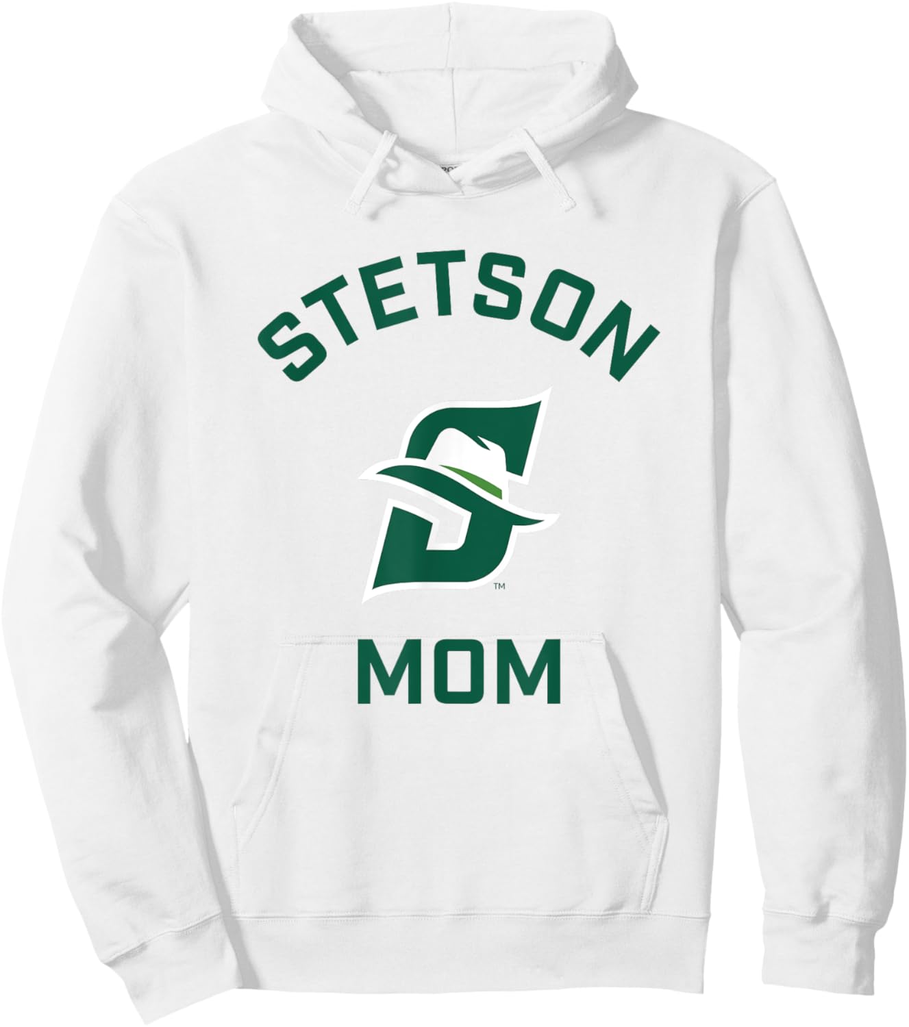 Stetson University Hatters Arched Mom Hoodie - Hoodie | White