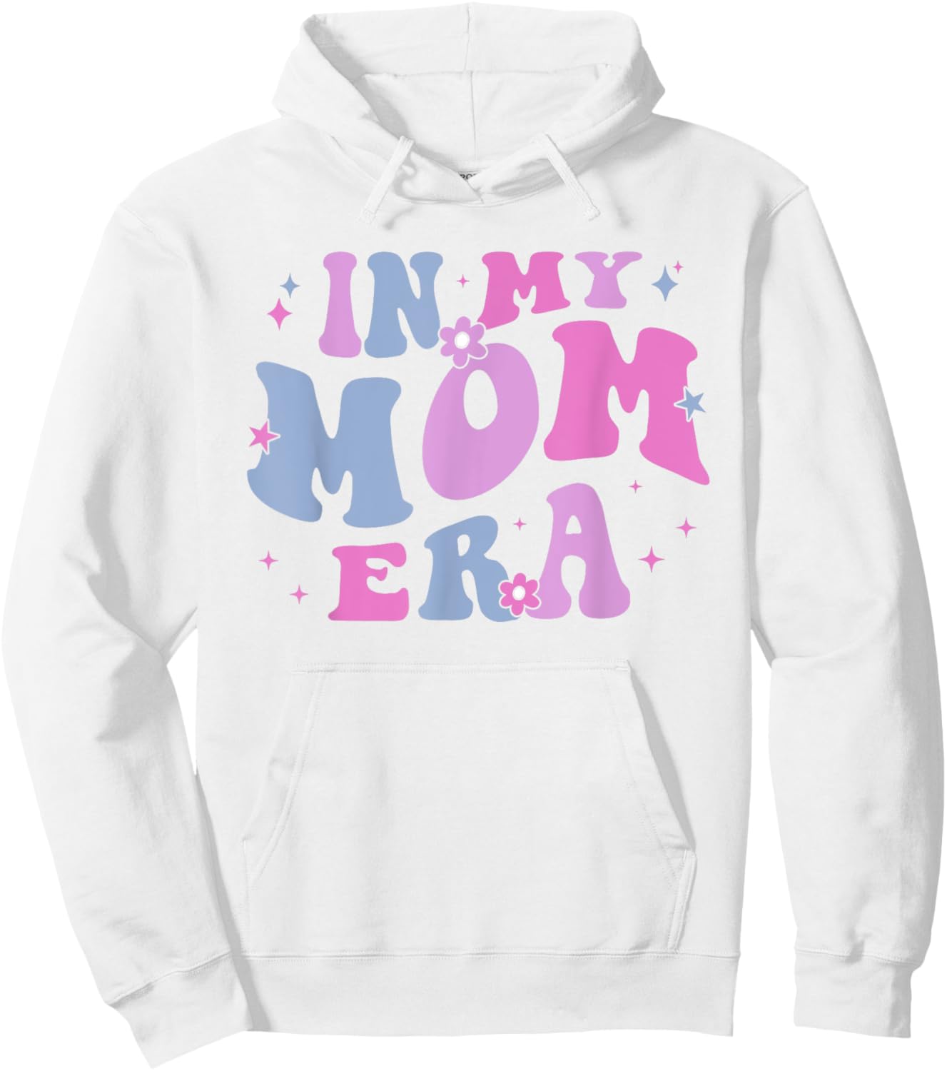 In My Mom Era Lover Groovy Retro Mom Mother's Day Birthday Hoodie - Hoodie | White