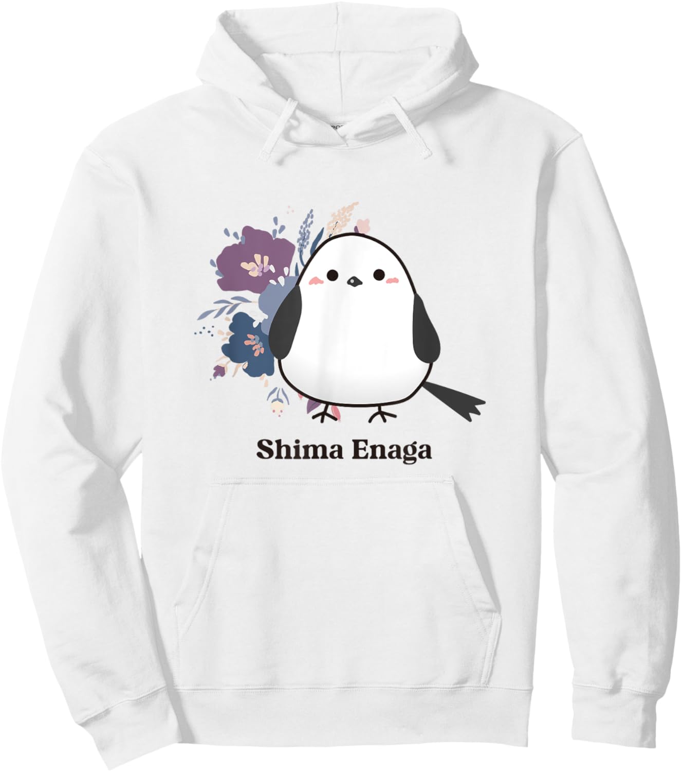 Shima Enaga Bird flower Wild Bird Japan Hokkaido Snow Fairy Hoodie - Hoodie | White