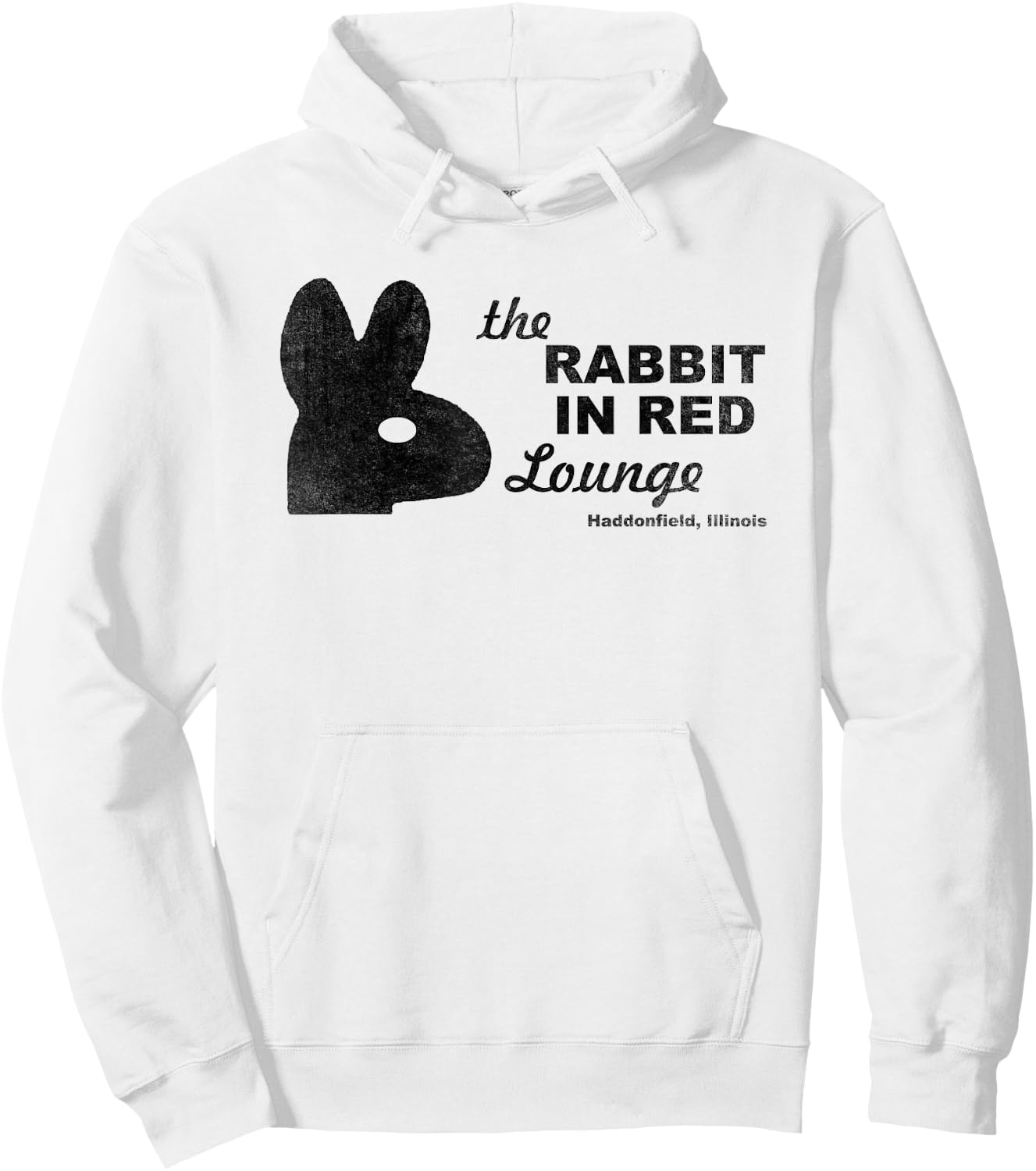 The Rabbit in Red Lounge Halloween Hoodie - Hoodie | White