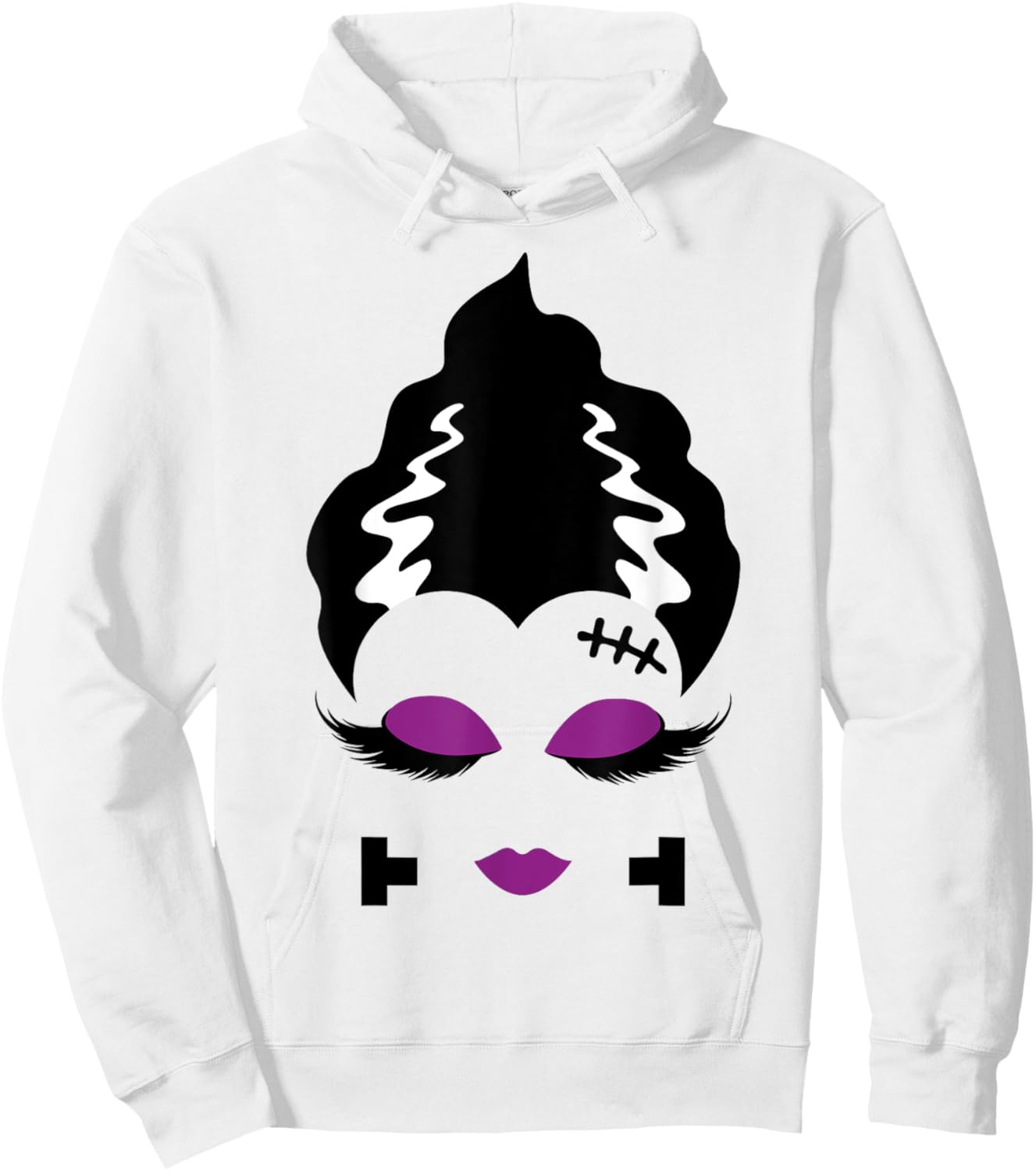 Bride of Frankenstein Monster Halloween Costume Hoodie - Hoodie | White