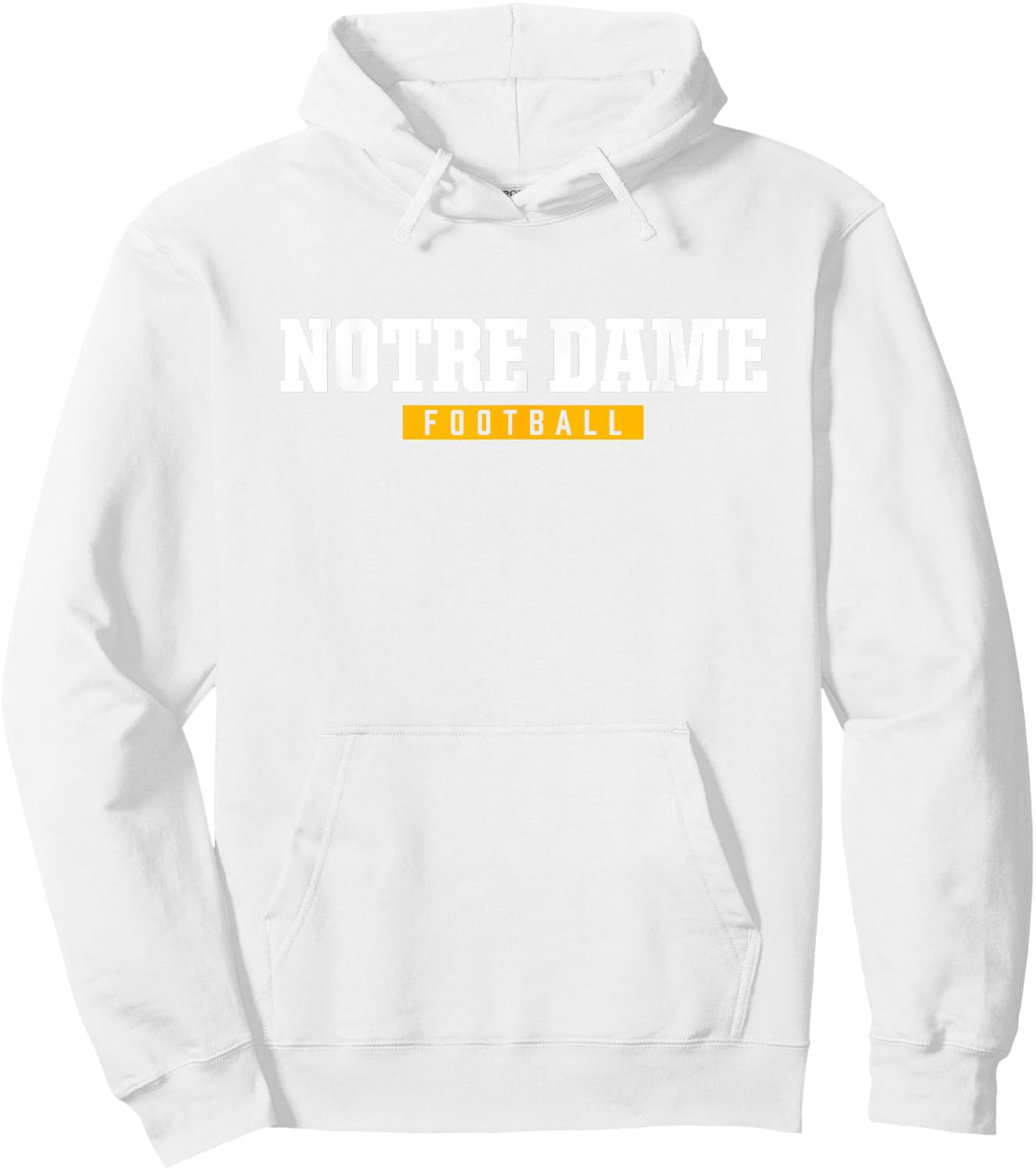 Notre Dame High School Football HS Hoodie - Hoodie | White