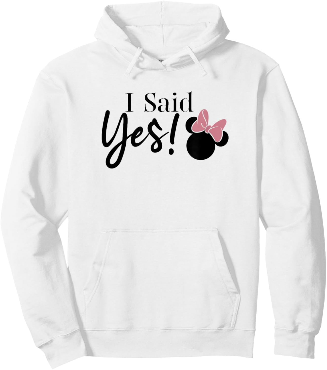 Disney Mickey & Friends Minnie Mouse I Said Yes V2 Hoodie - Hoodie | White