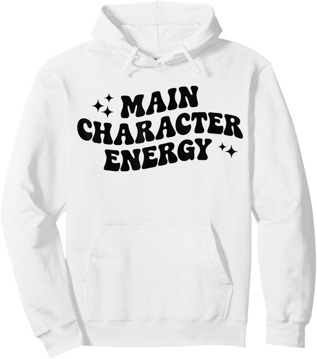 Main Character Energy Hoodie - Hoodie | White