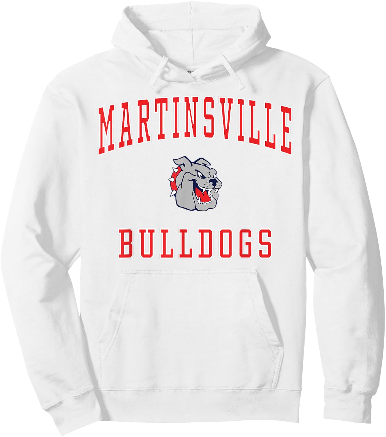 Martinsville High School Bulldogs Hoodie - Hoodie | White