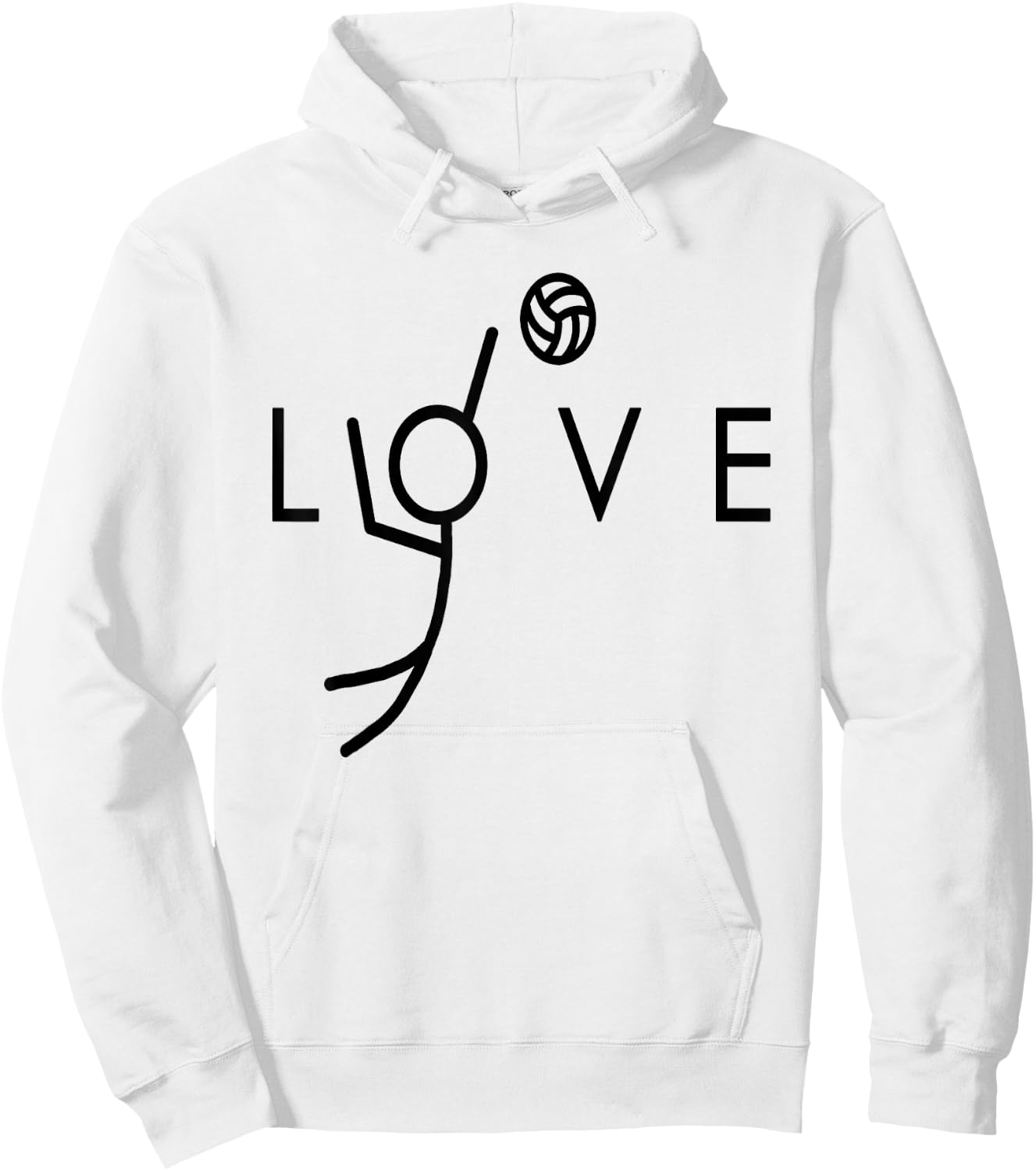 Love Volleyball Design - Teen Girls Volleyball Hoodie - Hoodie | White