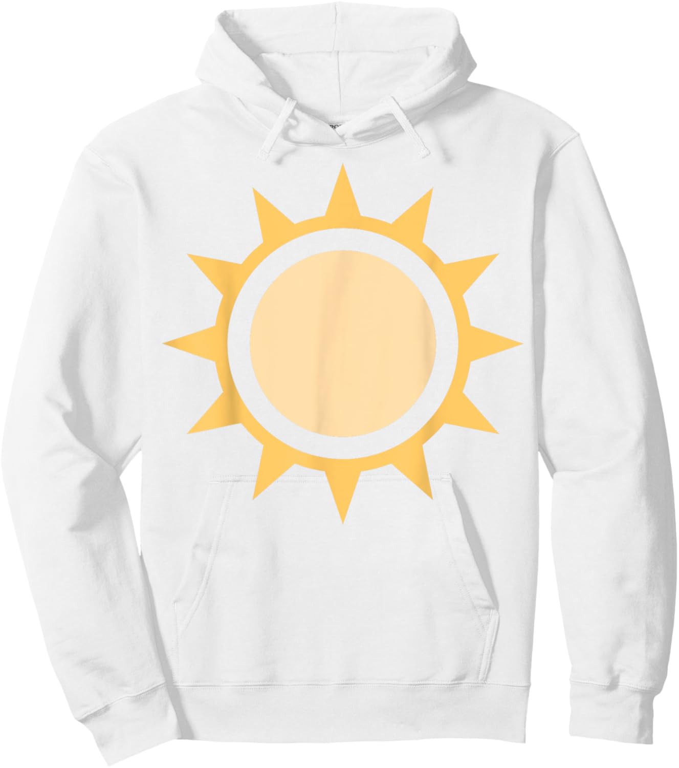 Sun Simple Sun Icon Design For Sunshine Summer Fun Hoodie - Hoodie | White