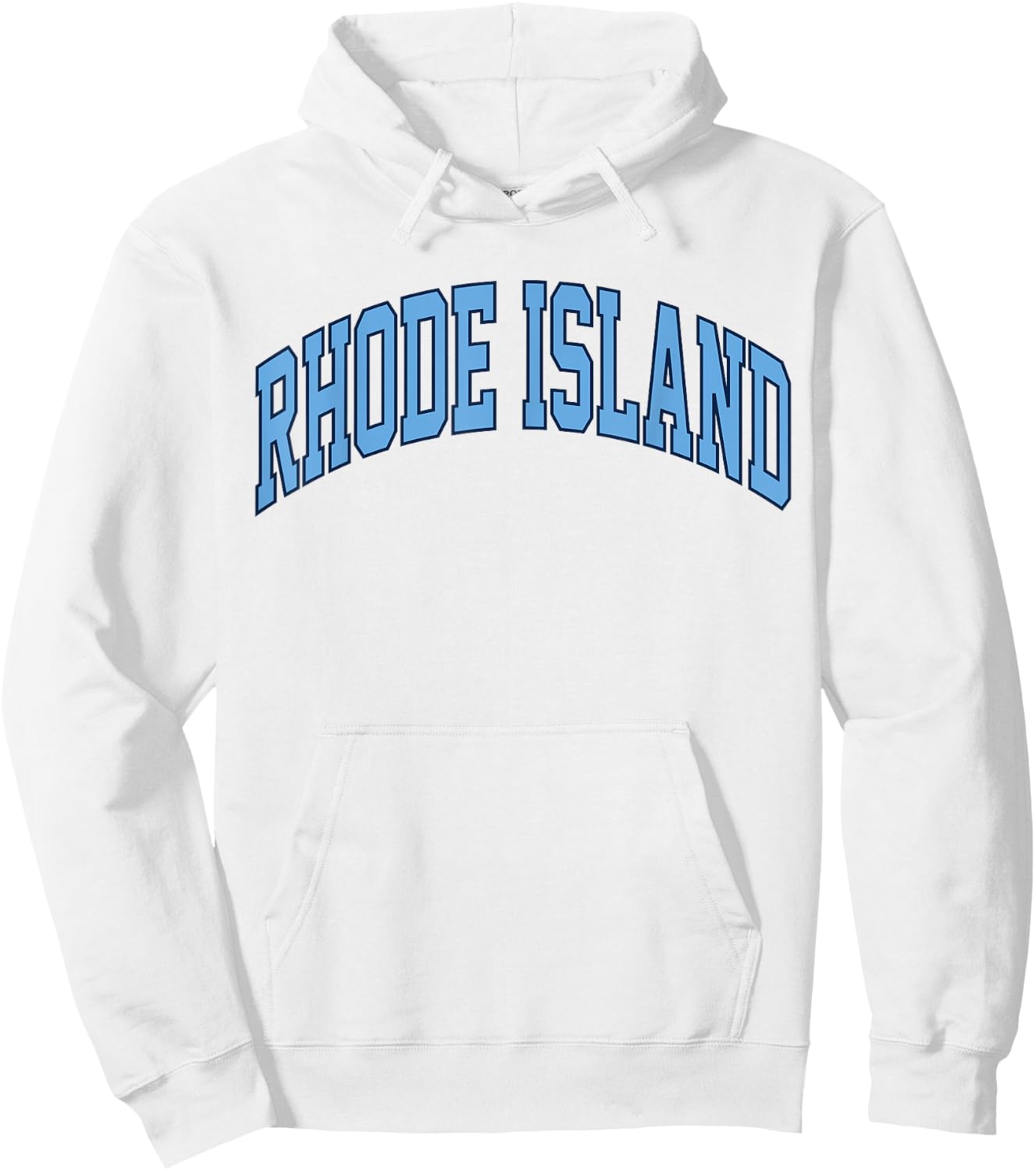 Retro Rhode Island Souvenir Classic Rhode Island Blue RI Hoodie - Hoodie | White
