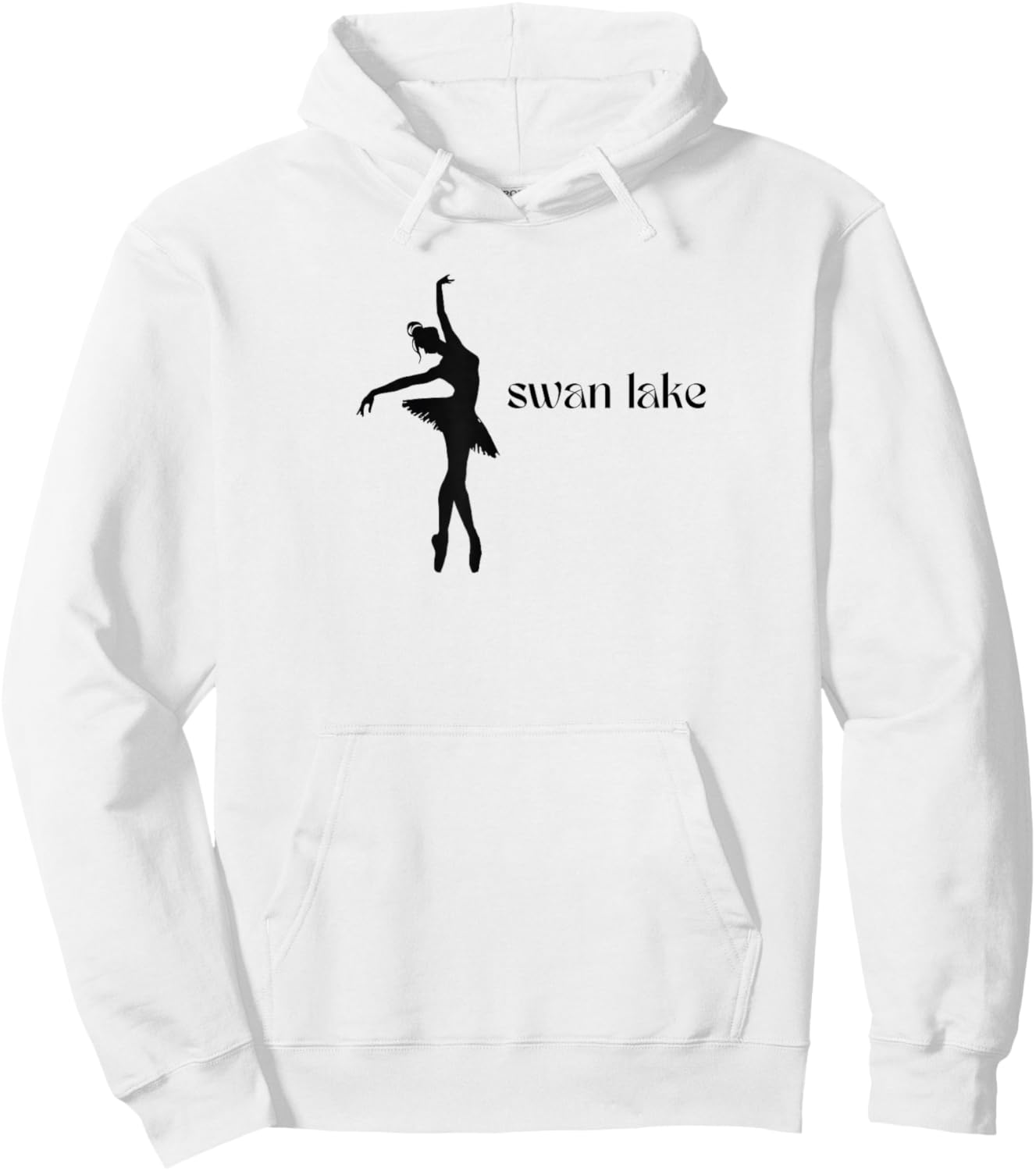 Swan Lake Ballerina Ballet Pointe Dance Dancer Graphic Hoodie - Hoodie | White