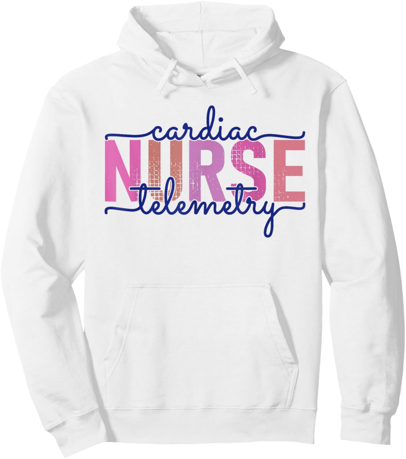 Cardiac Telemetry Nurse Practitioner Heart Nursing PCU Nurse Hoodie - Hoodie | White
