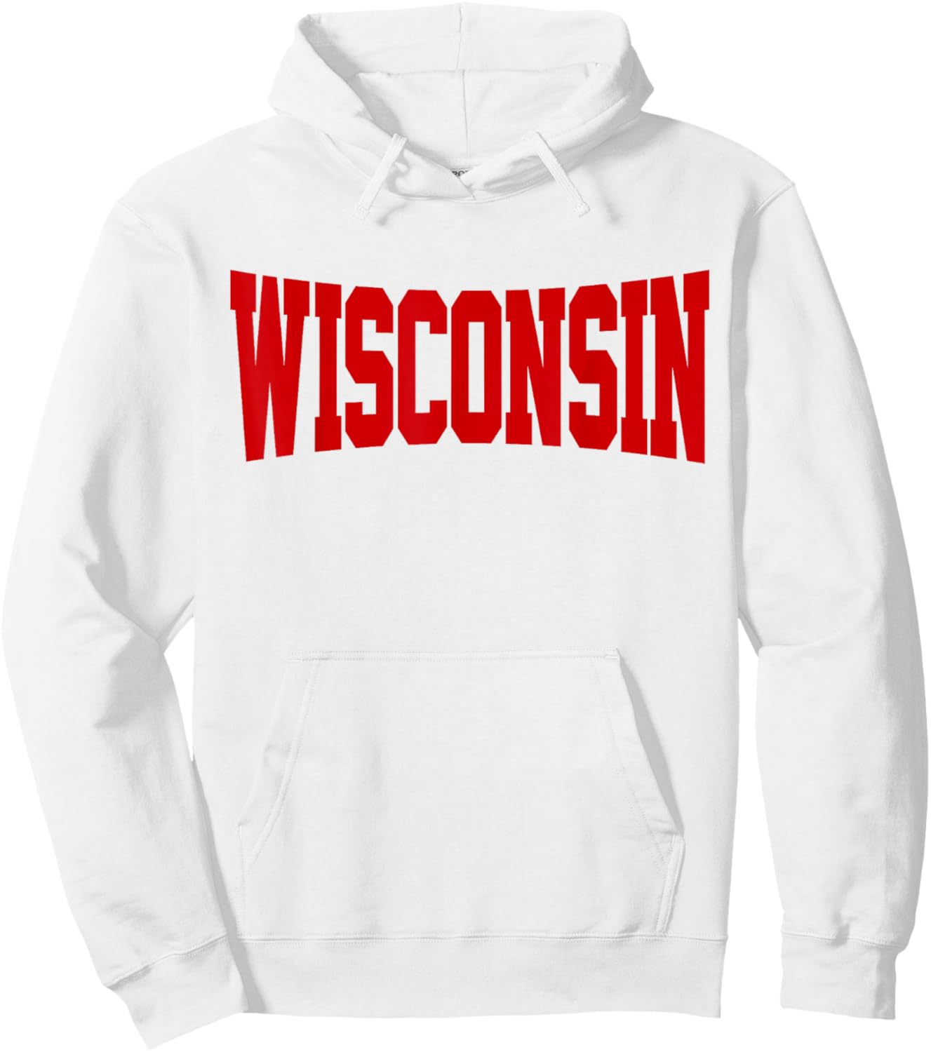 Vintage Wisconsin Wisconsin Red Retro Hoodie - Hoodie | White