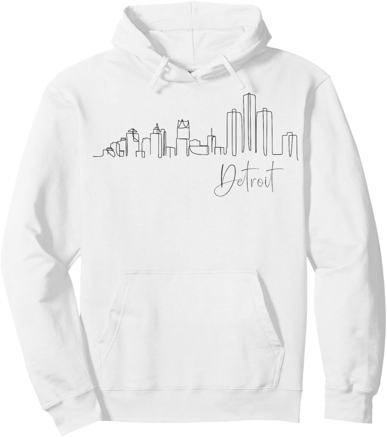 Detroit Michigan Great Lakes State Vacation Motor City Hoodie - Hoodie | White