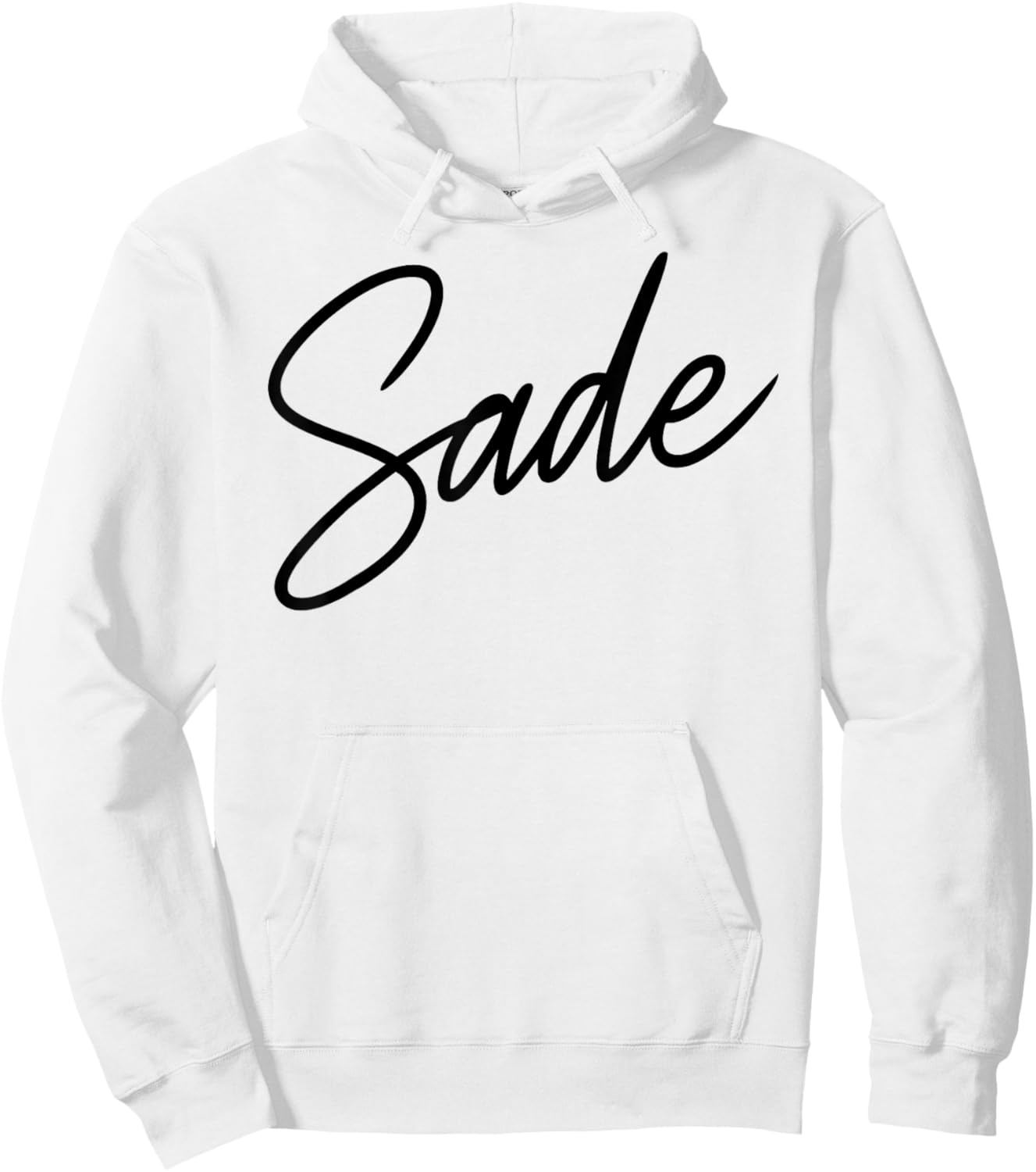 Sade Name Women Cute Girl Elegant Female Love Handwriting Hoodie - Hoodie | White