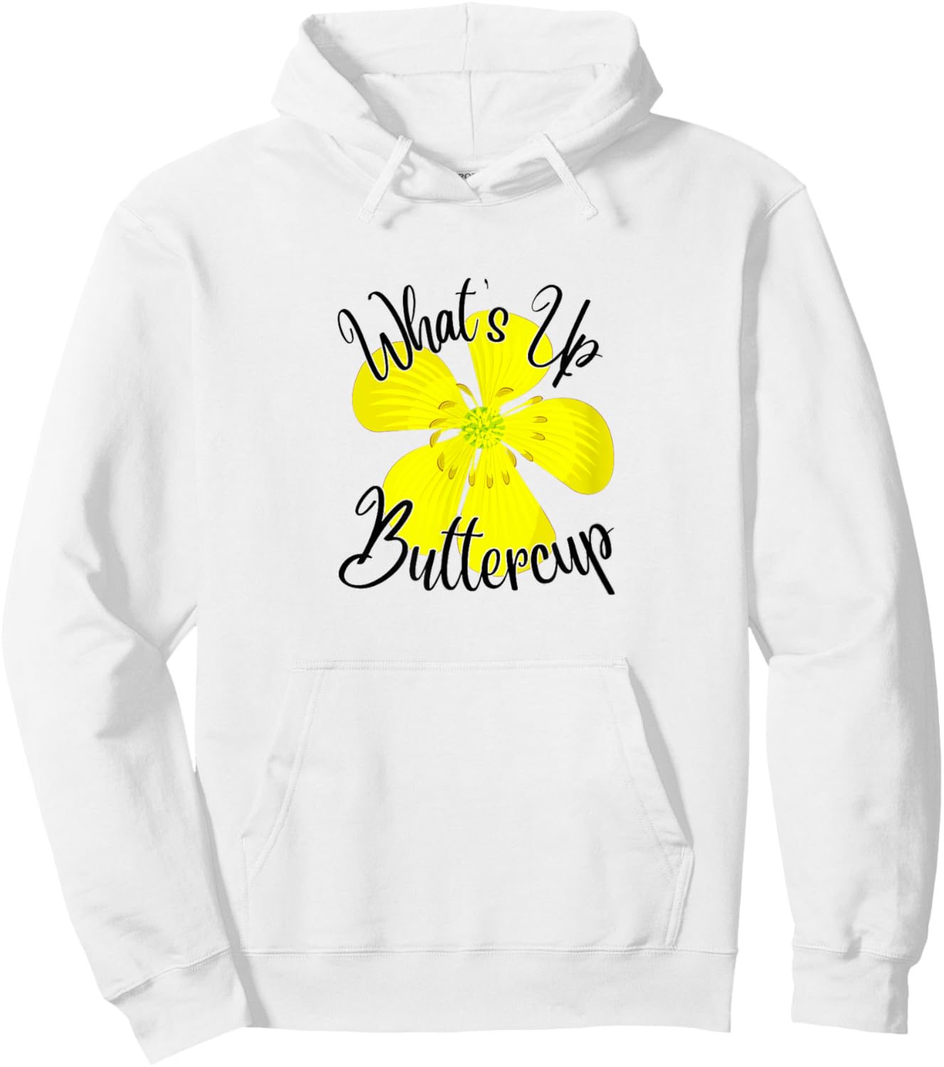 What's Up Buttercup Hoodie - Hoodie | White