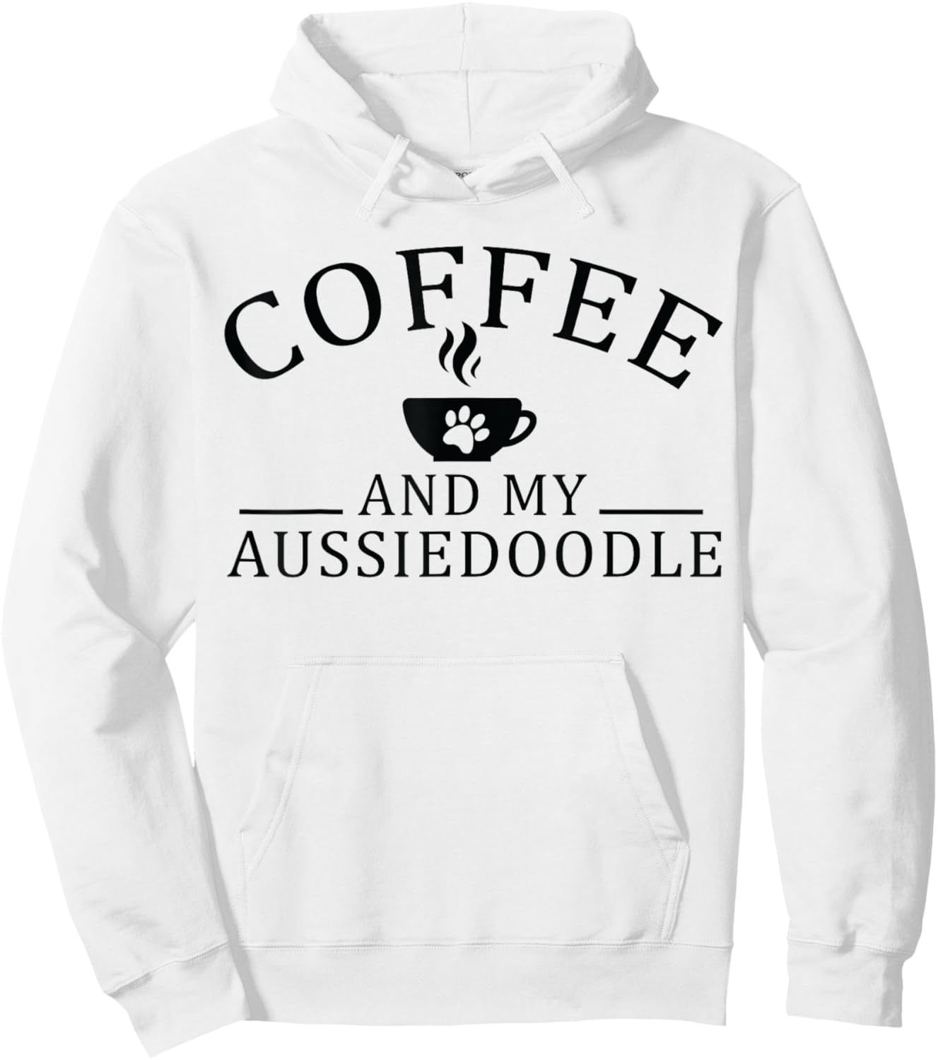Aussiedoodle Dog And Coffee Women Hoodie - Hoodie | White