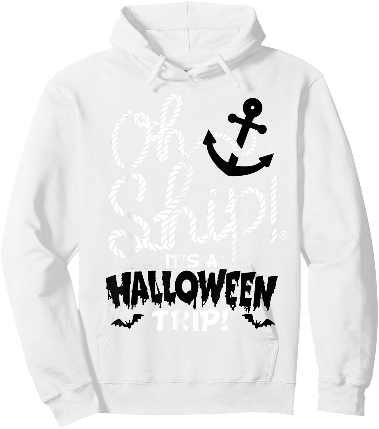 Oh Ship Halloween Trip Halloween Cruise Shirt by Oh Ship Hoodie - Hoodie | White