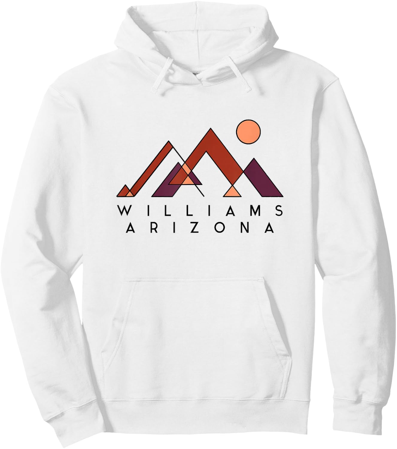 Williams Arizona | Williams Arizona Abstract | Williams AZ Hoodie - Hoodie | White