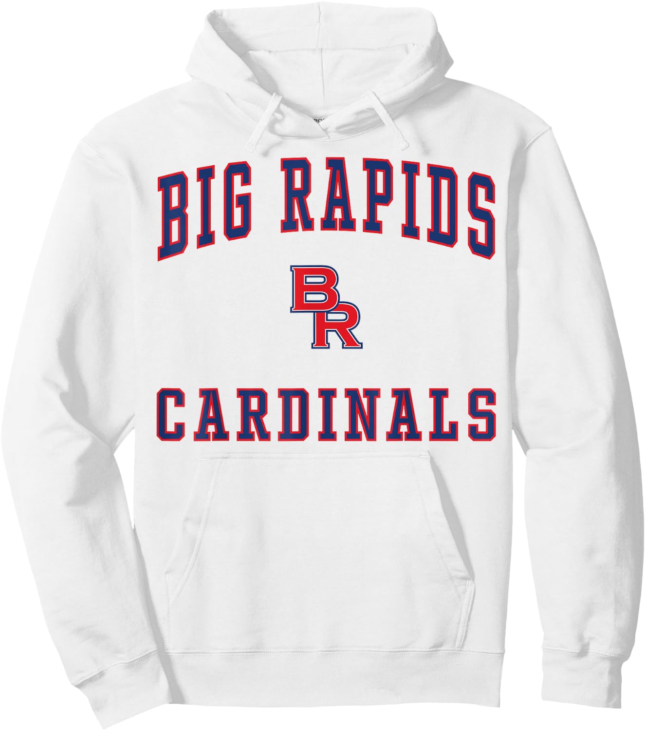 Big Rapids High School Cardinals Hoodie - Hoodie | White