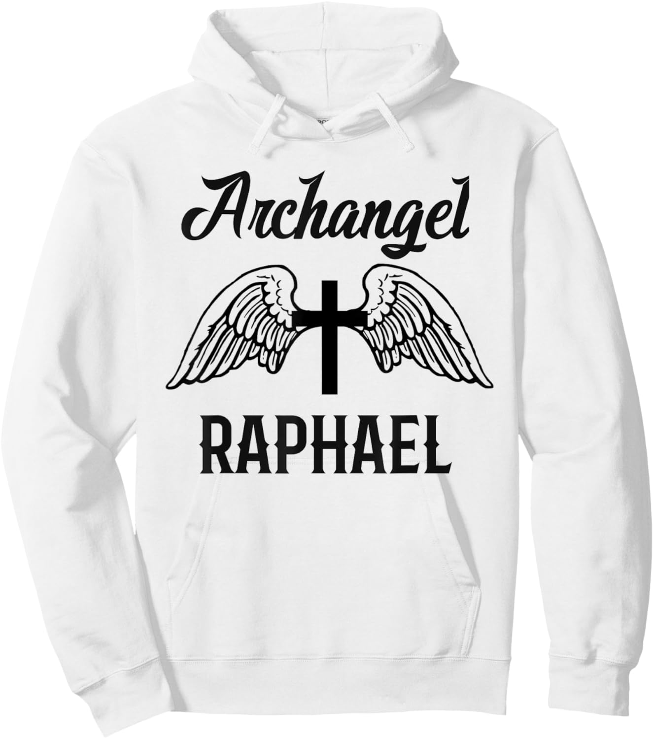 Saint Raphael the Archangel Traditional Catholic Prayer Hoodie - Hoodie | White
