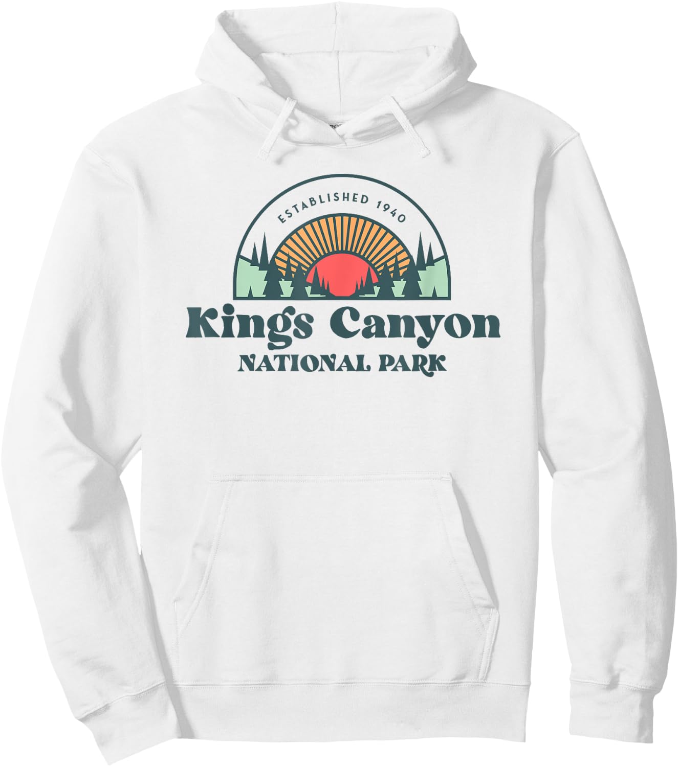 Family Vacation Shirt - Retro Kings Canyon National Park Hoodie - Hoodie | White