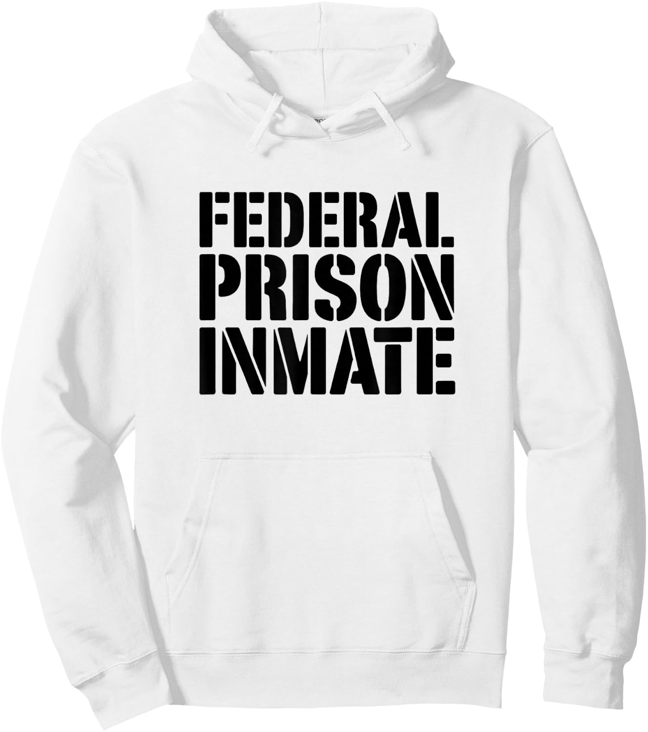 Federal Prison Jail Inmate Uniform Number Funny Halloween Hoodie - Hoodie | White