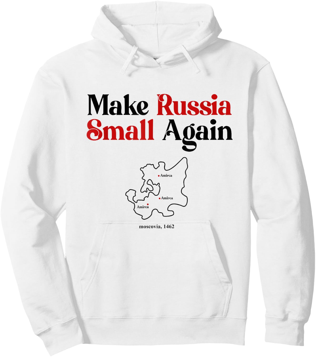 Funny Make Russia Small Again Shirt Make Russia Small Again Hoodie - Hoodie | White