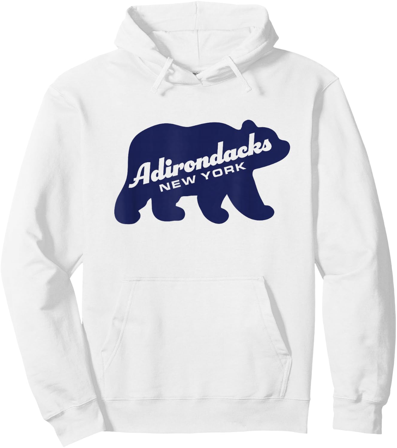 Adirondacks New York Bear Adirondack Mountains Hoodie - Hoodie | White