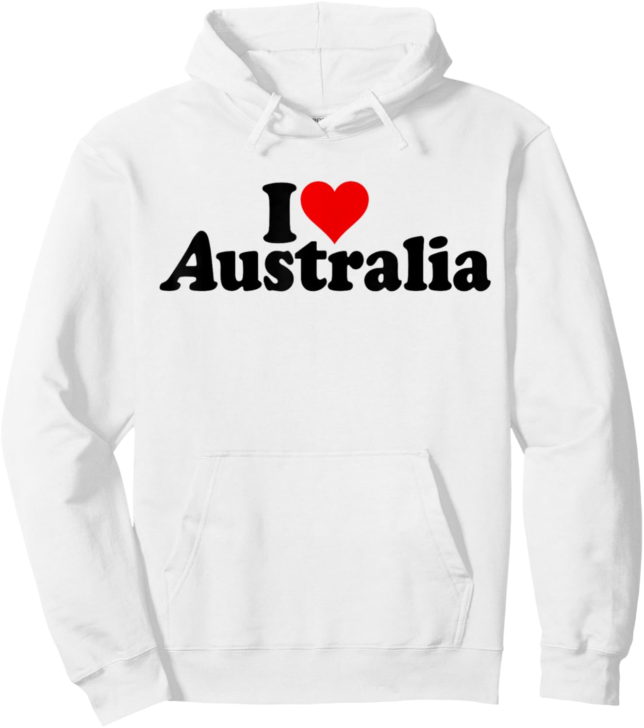 I Love Heart Australia Hoodie - Hoodie | White