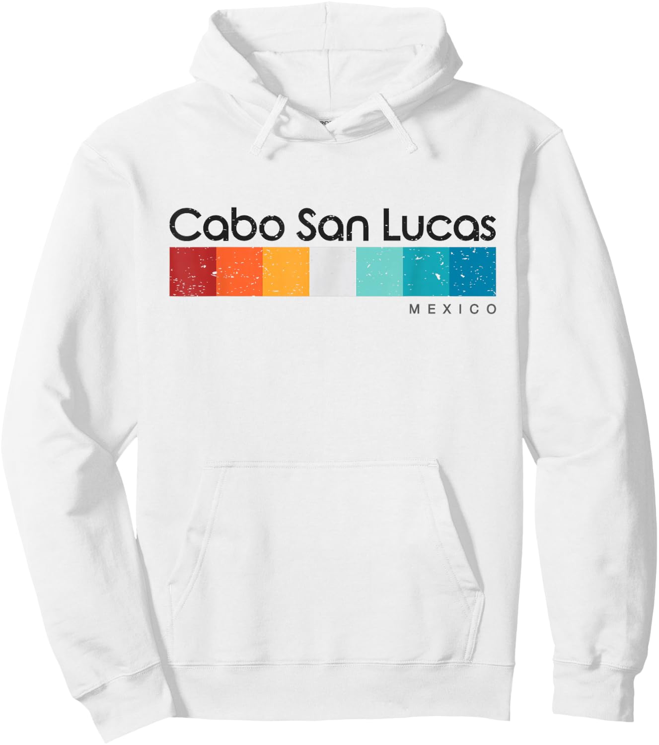 Vintage Cabo San Lucas Mexico Retro Design Hoodie - Hoodie | White